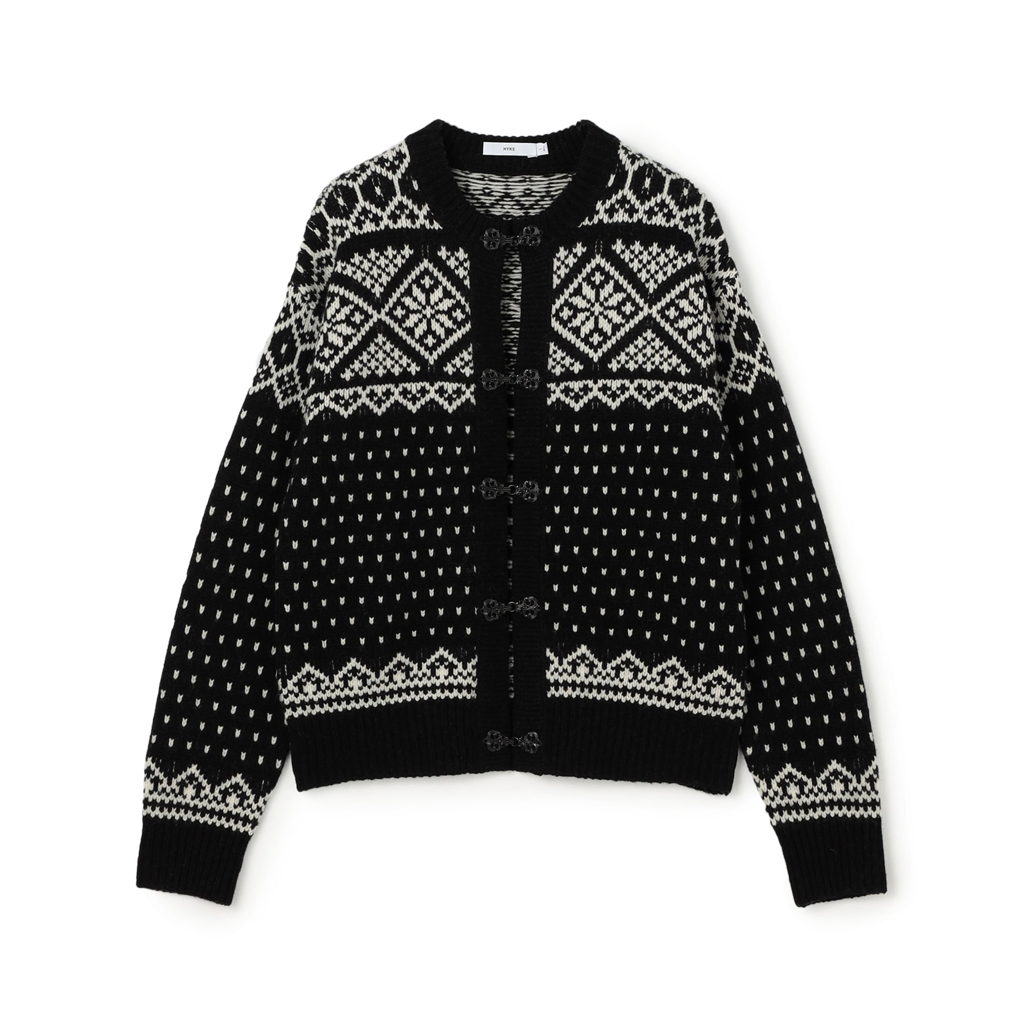 HYKE NORDIC CARDIGAN カーディガン