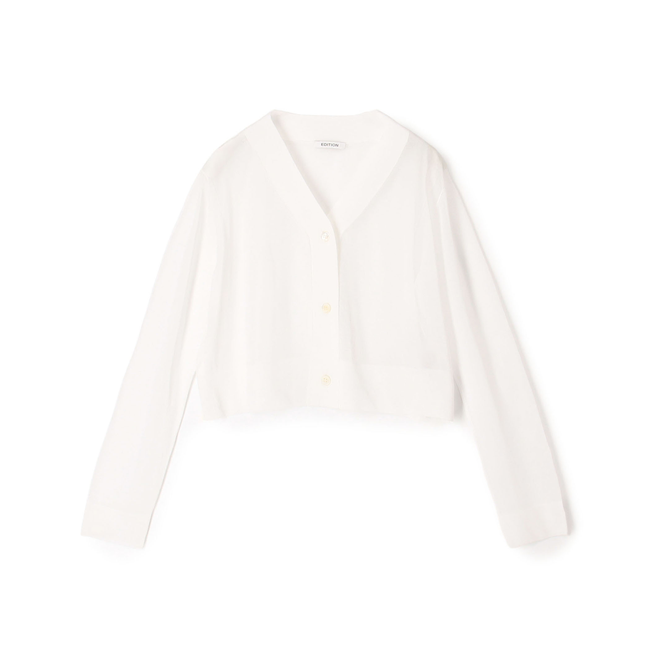 シアーニット Vネックカーディガン