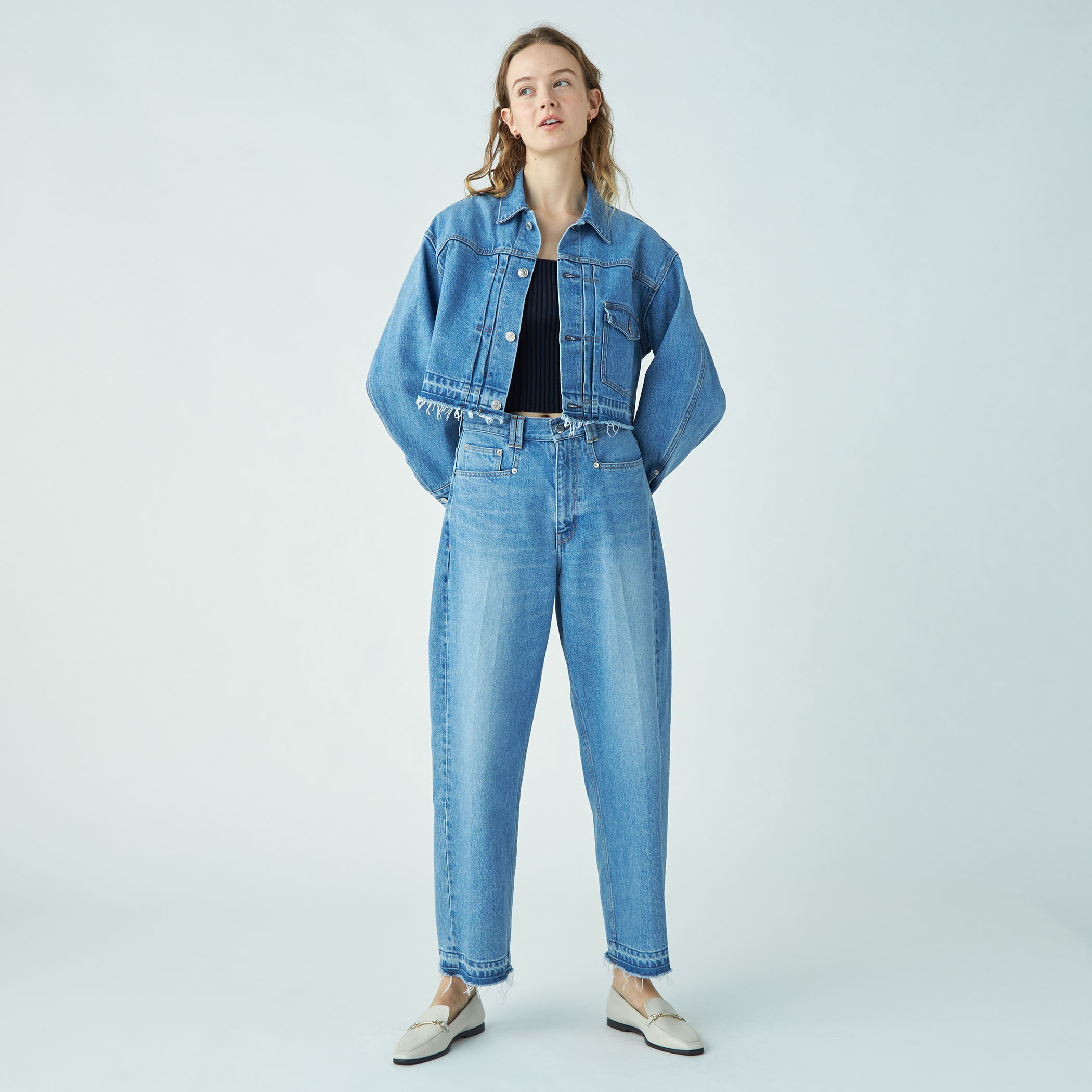 最終値下げMACPHEE コットンデニム テーパードパンツ コットンデニム テーパードパンツ｜トゥモローランド 公式通販