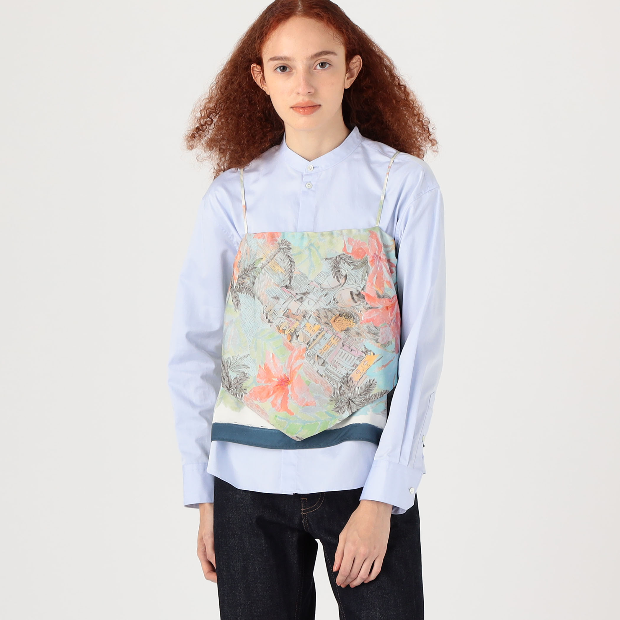 スカーフプリント キャミソールブラウス｜トゥモローランド 公式通販