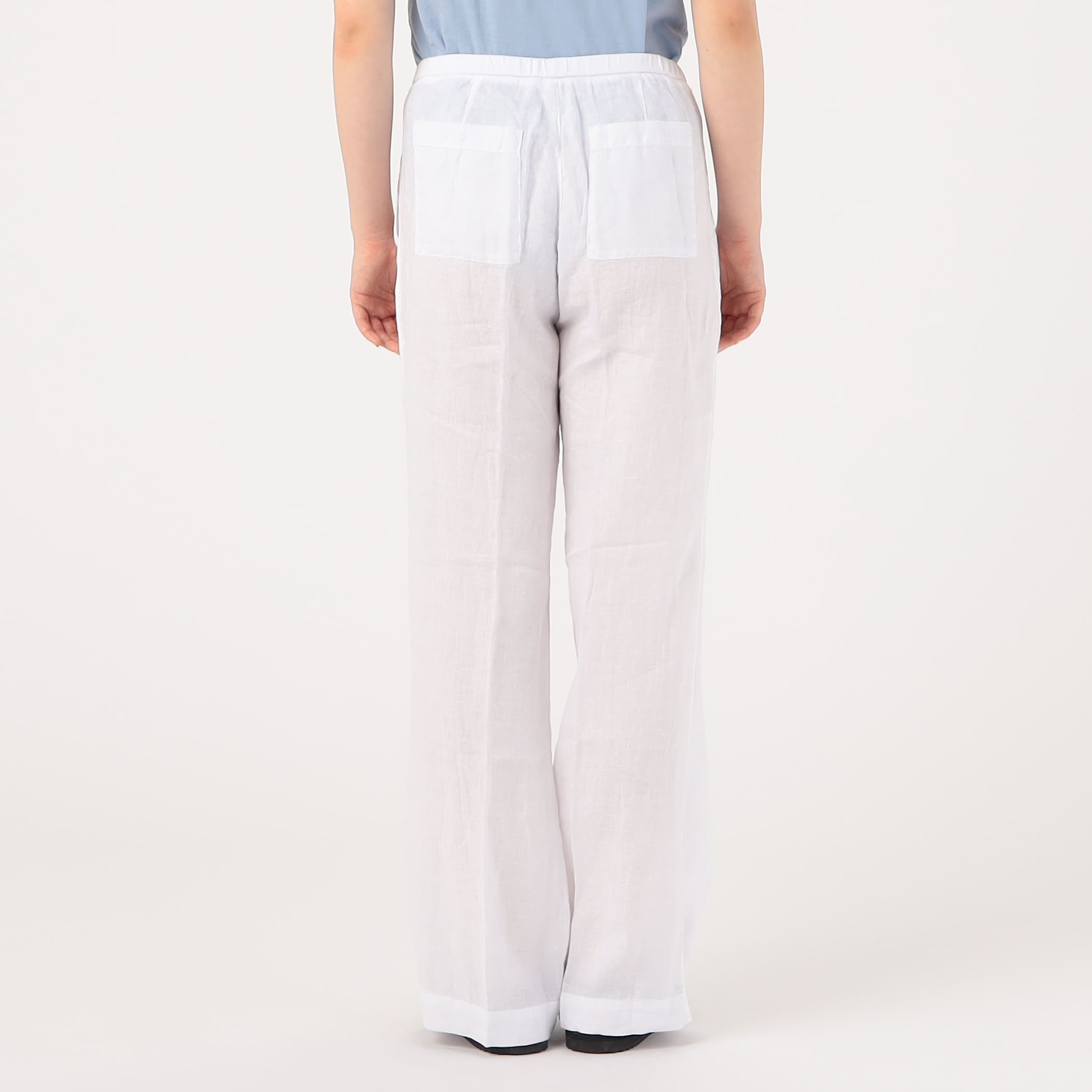 リネン ワイドレッグリラックスパンツ WKO1443