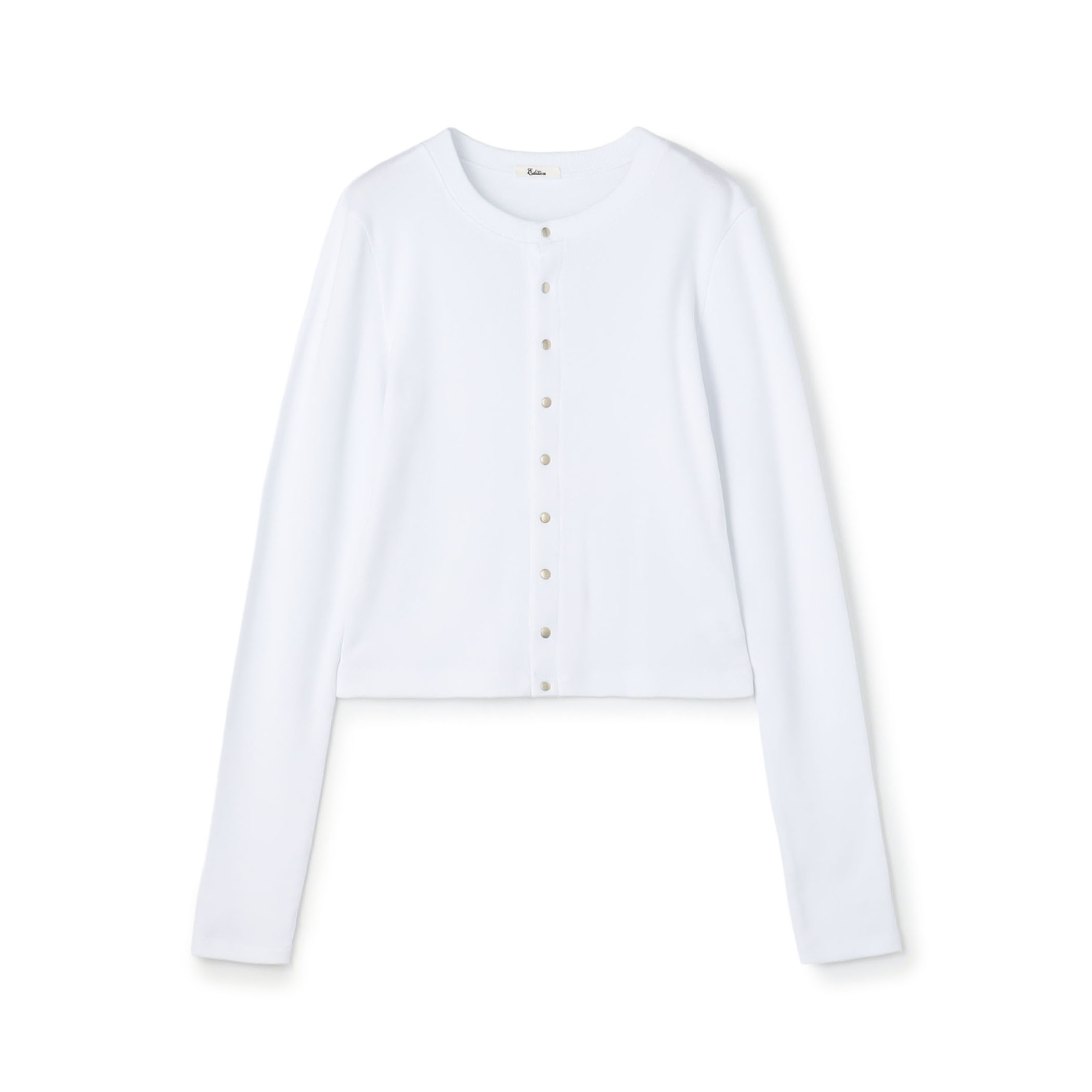 コットンモダールフライス カーディガン