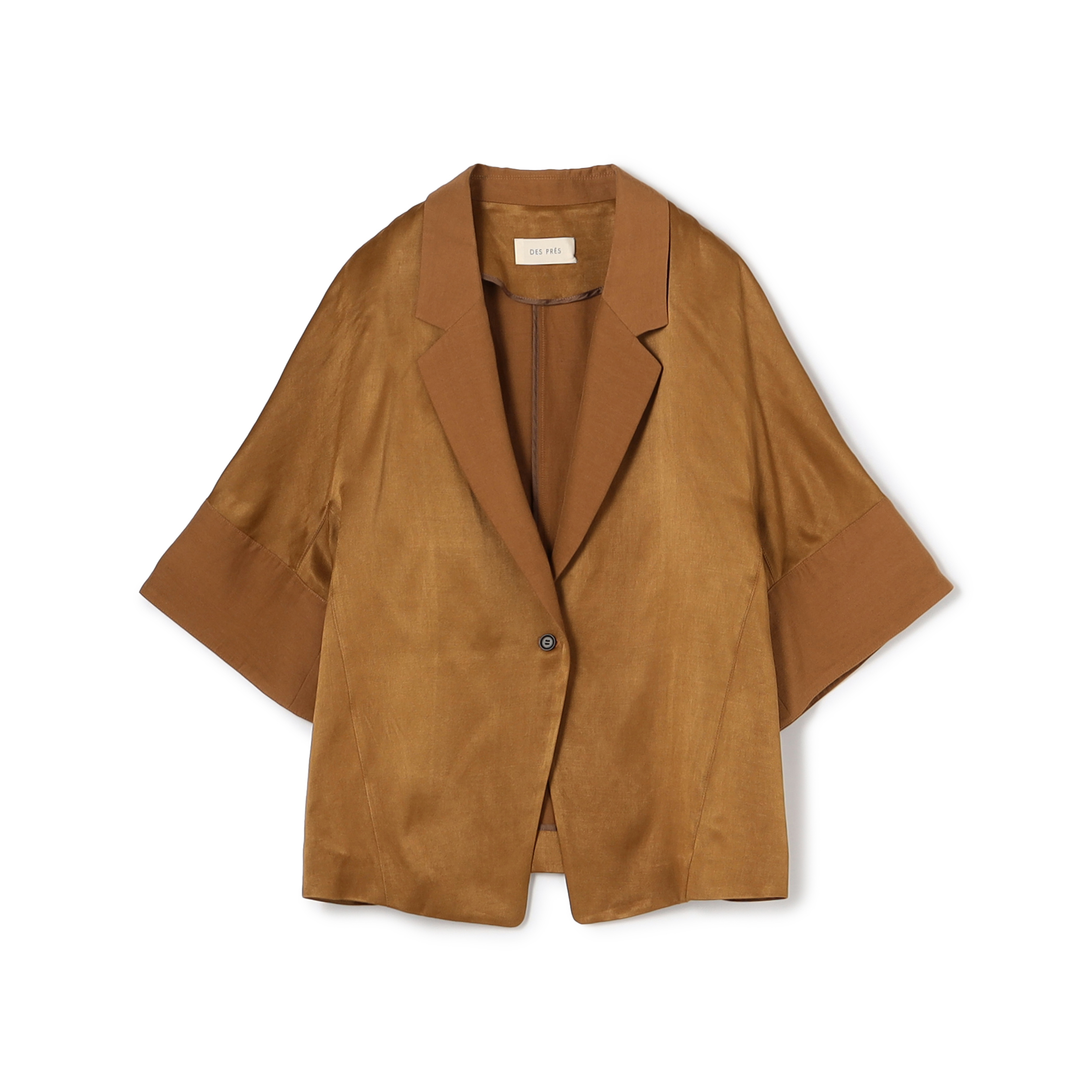 【WEB先行予約】ソフトサテン ハーフスリーブジャケット