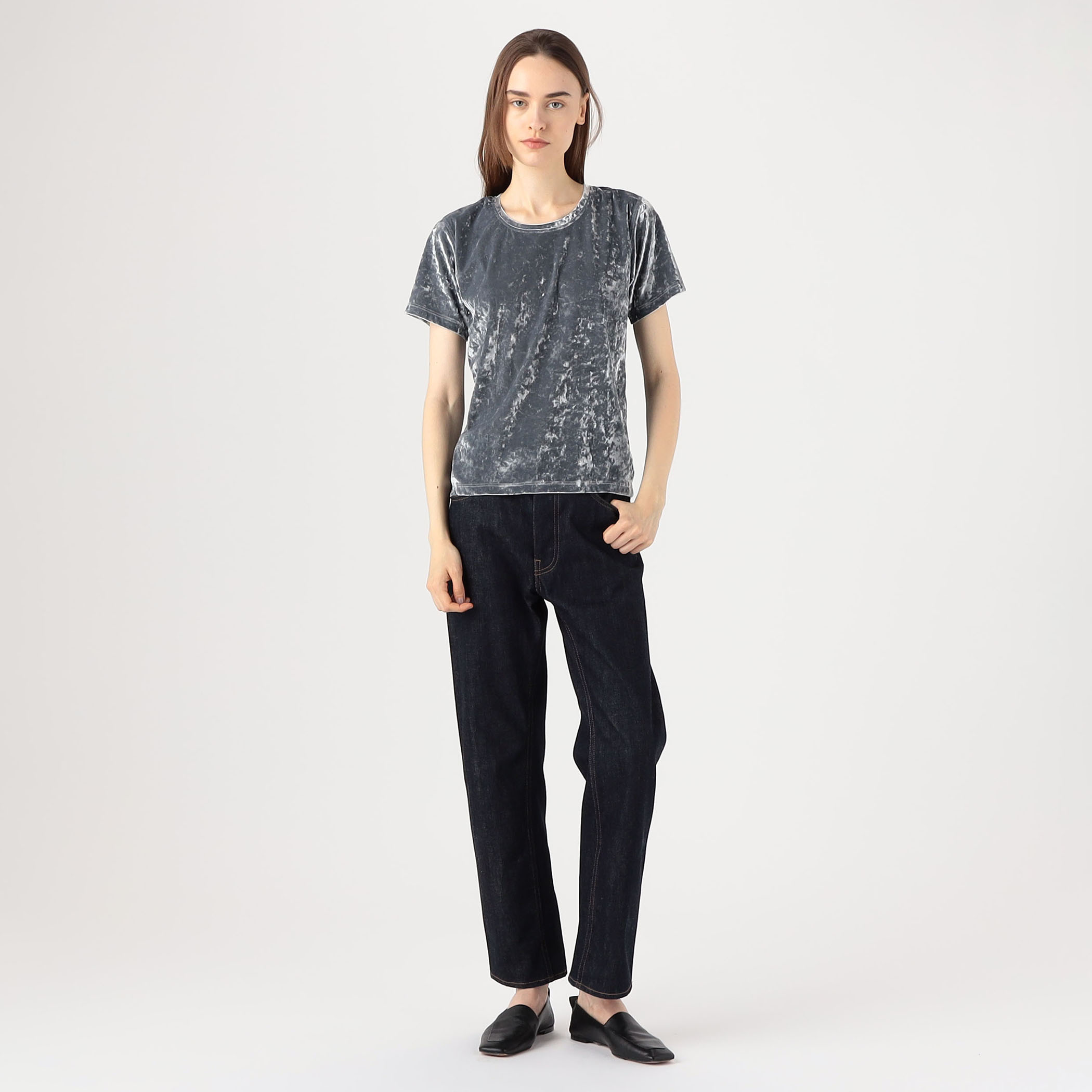 Simone Wild HAMMERED VELVET T SHIRT|トゥモローランド 公式通販 Simone Wild HAMMERED VELVET T SHIRT|トゥモローランド 公式通販