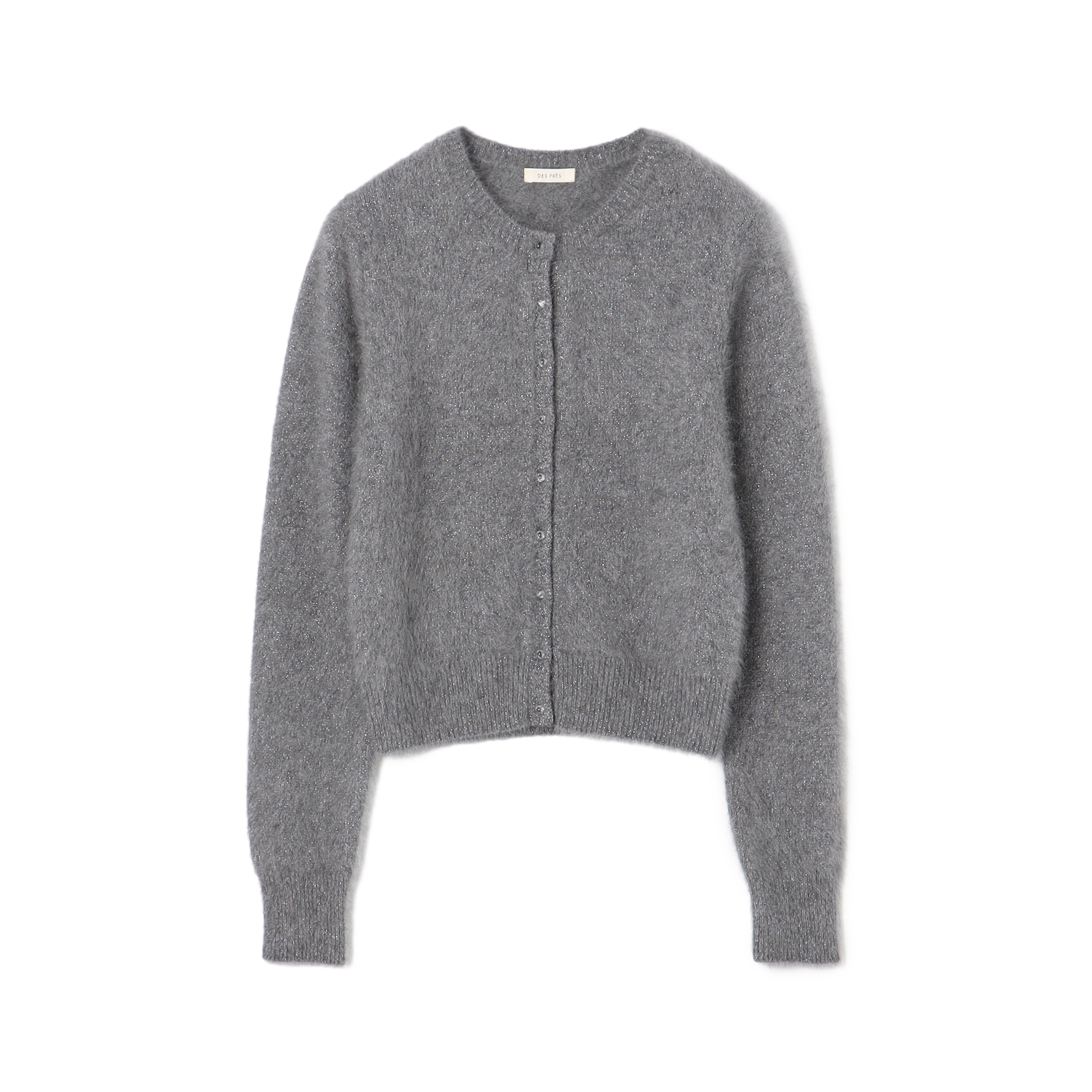 フォックスカシミヤ クルーネックカーディガン