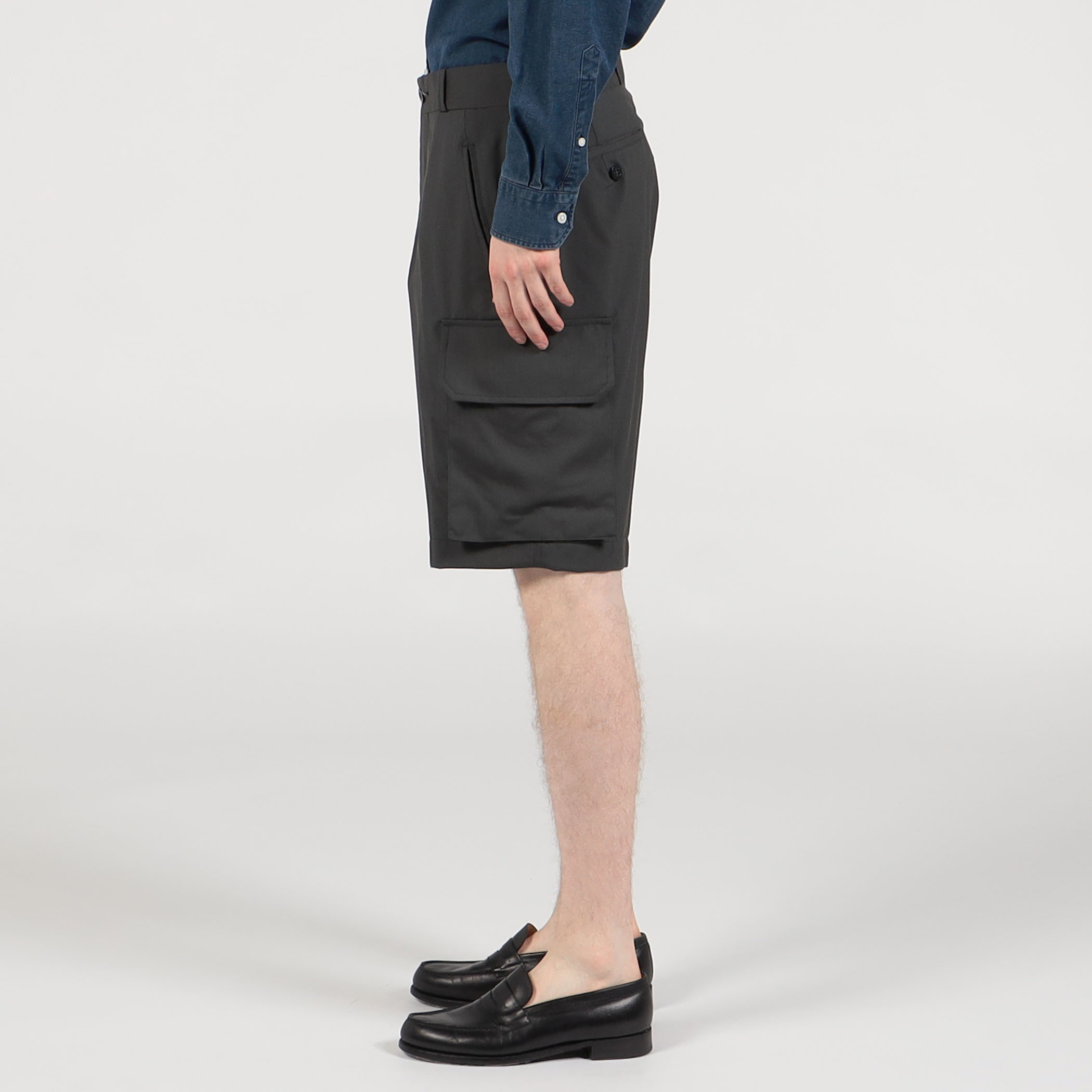 Tangent PIERRE SHORTS ウール フレンチアーミーM47カーゴショーツ
