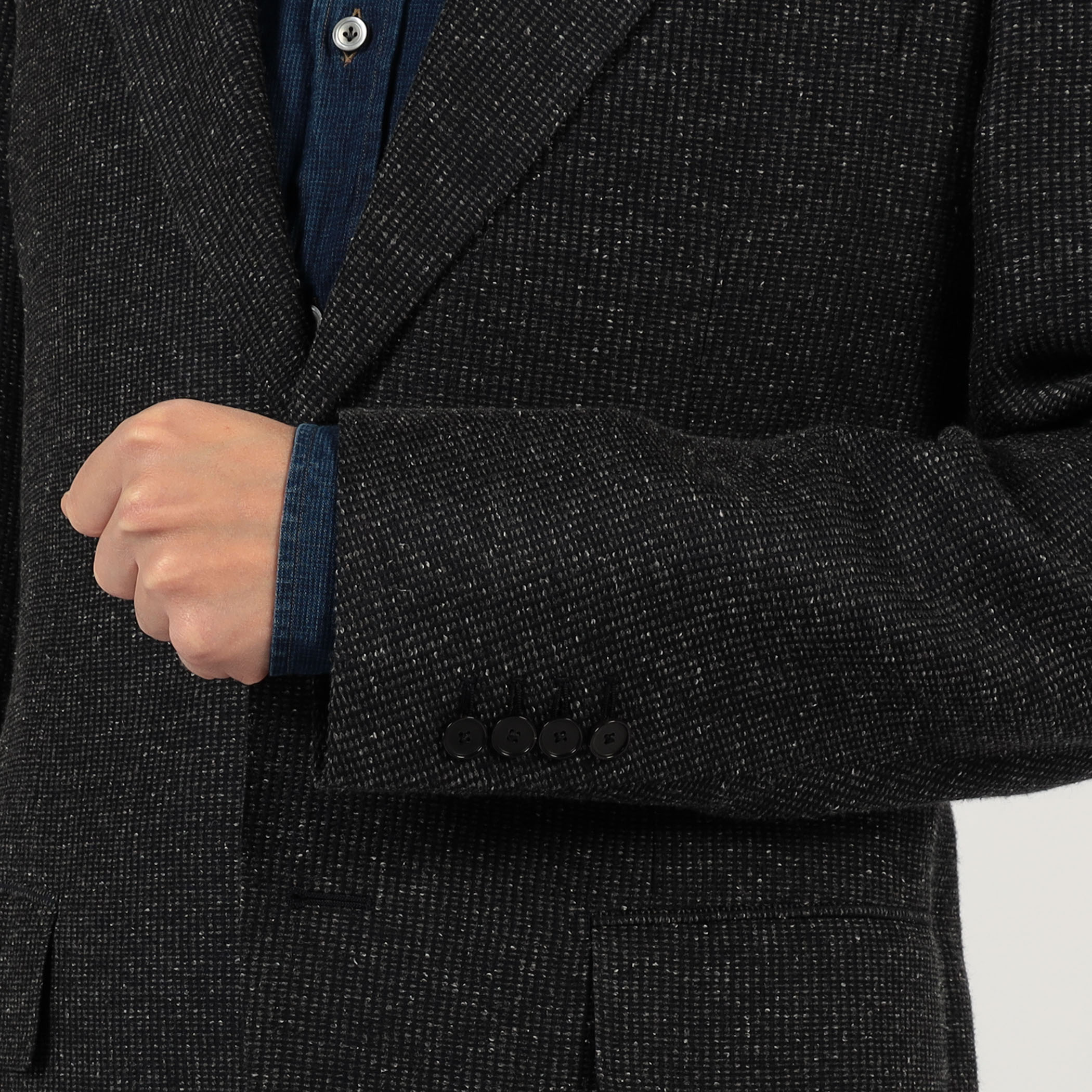 シルクウール シングルブレステッド 2Bジャケット｜トゥモローランド
