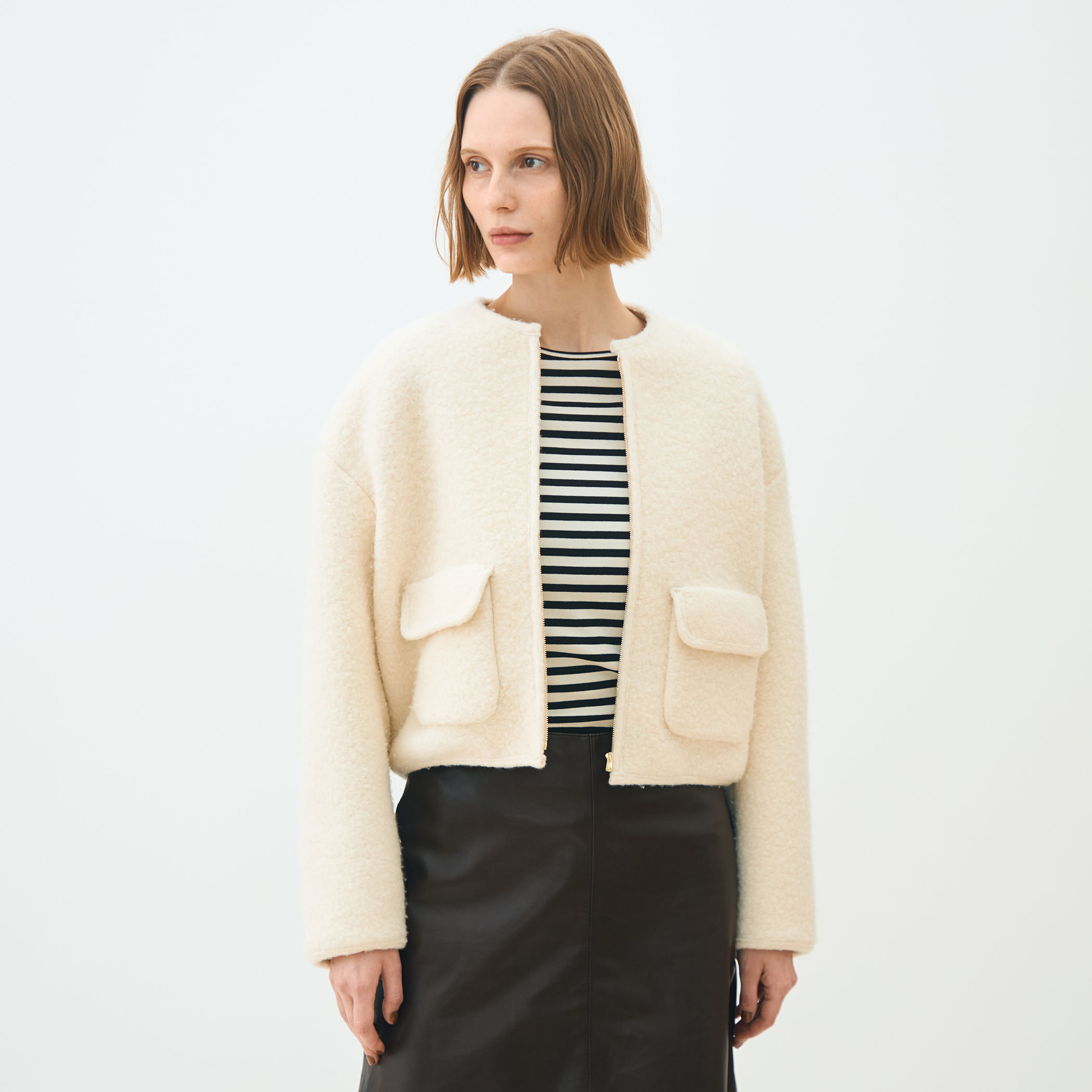 シープニット ジップアップブルゾン｜トゥモローランド 公式通販