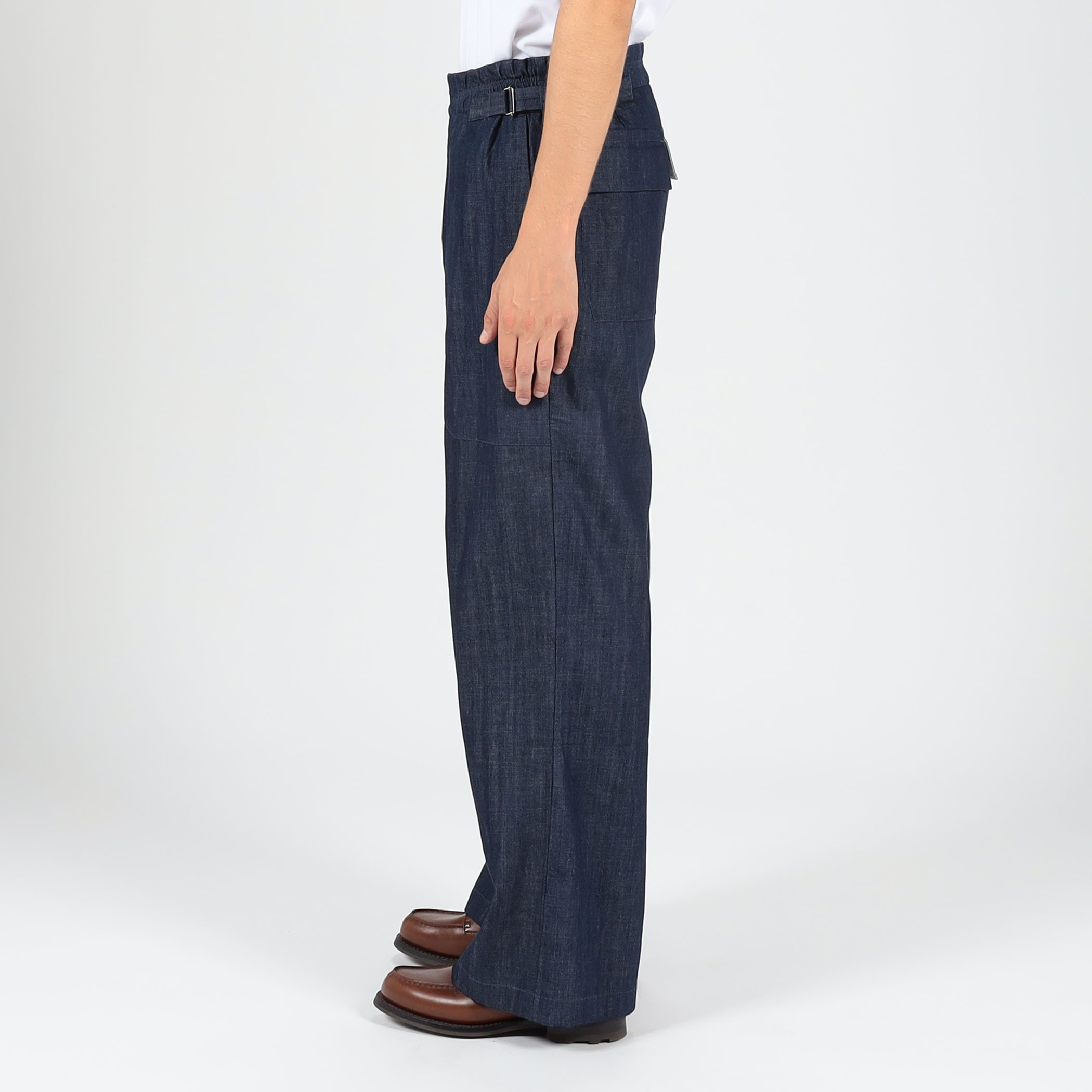 JAN MACHENHAUER Timothy Pants Denim コットンデニム サイド