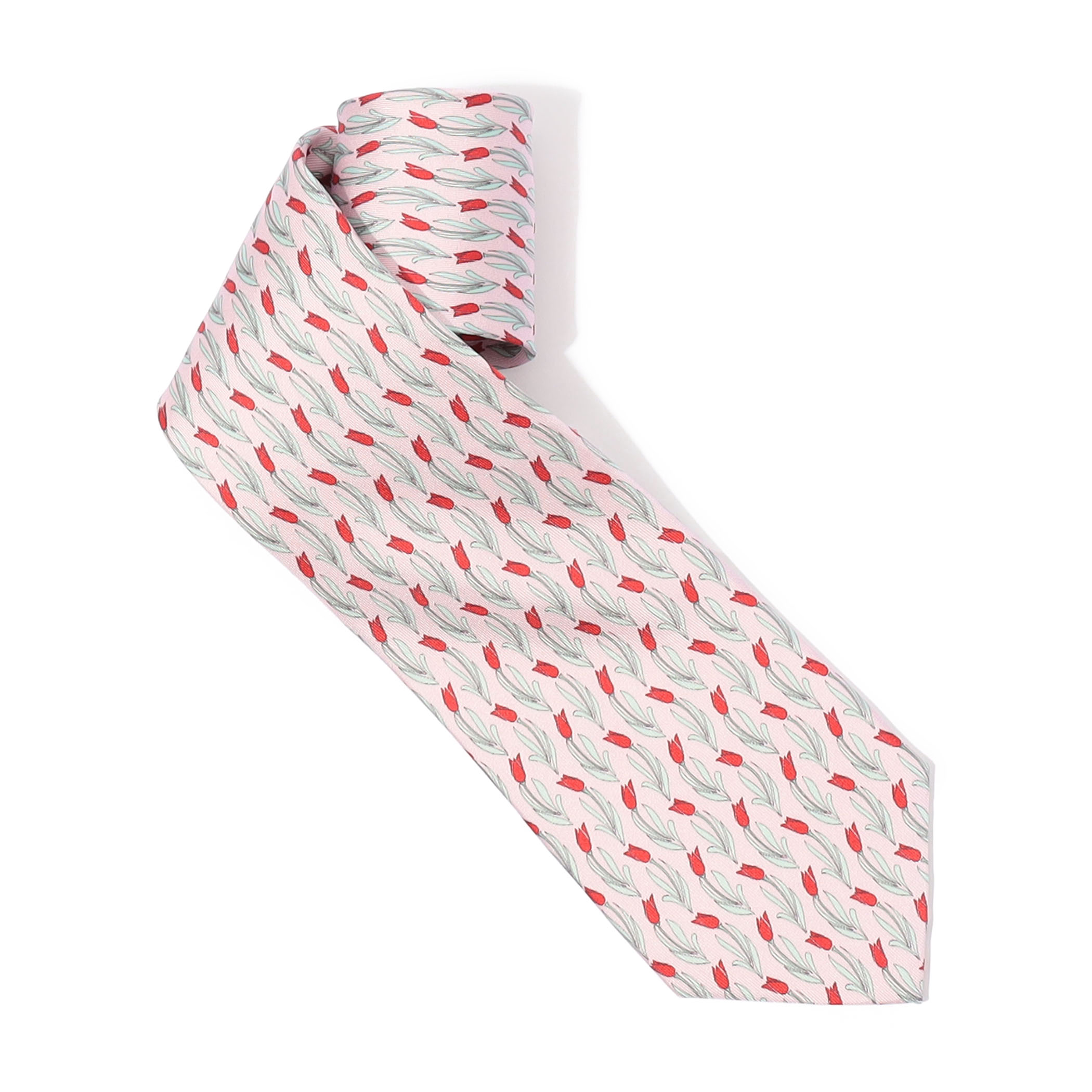 Kinloch シルクプリント ネクタイ