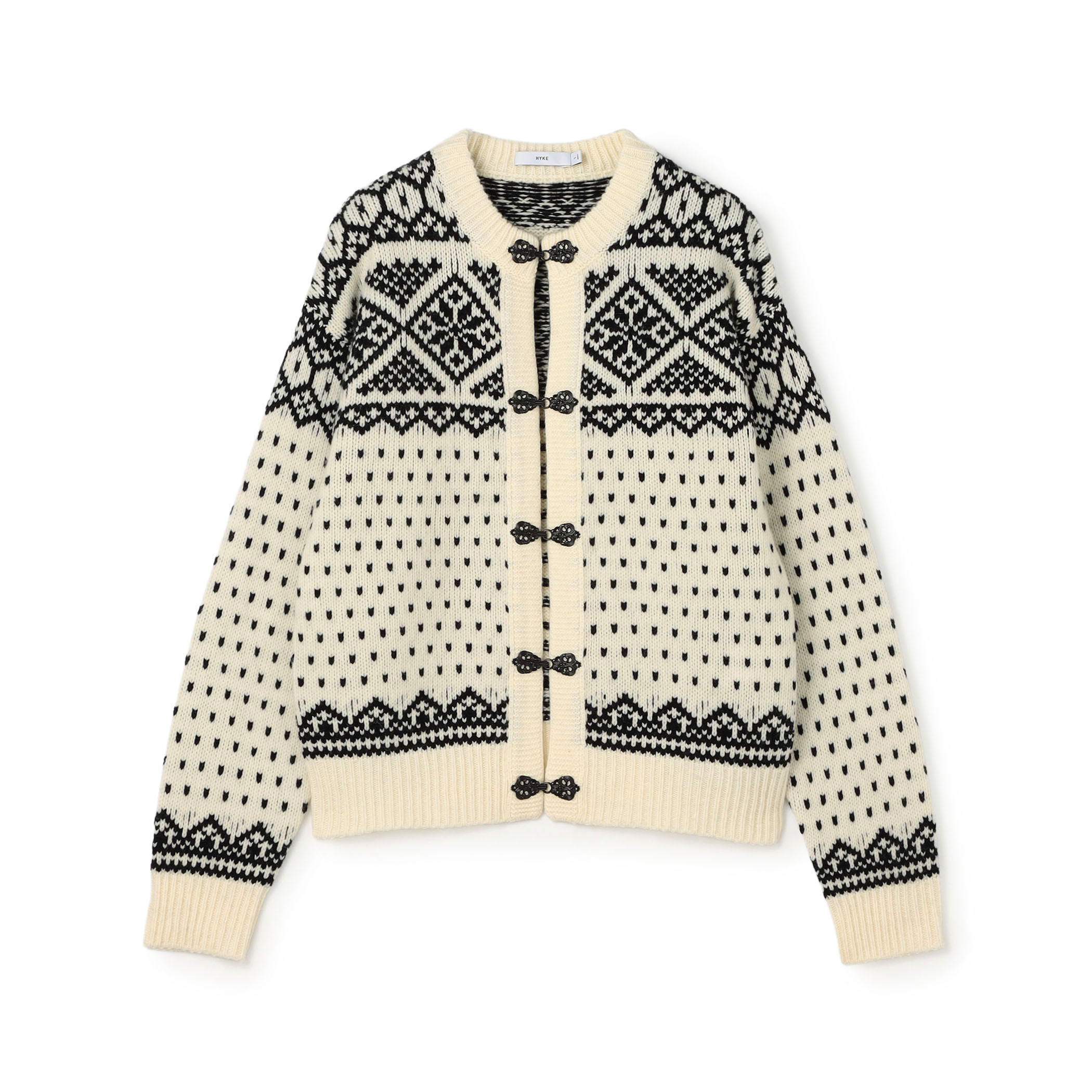 HYKE NORDIC CARDIGAN カーディガン