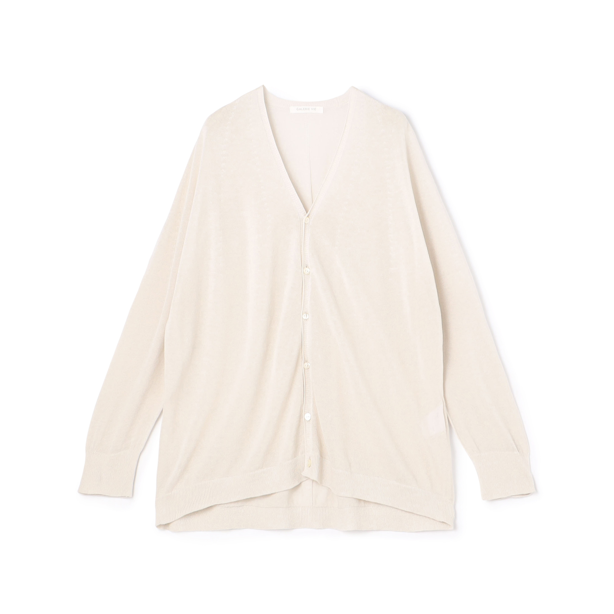 ■ガーゼコットン Vネックカーディガン