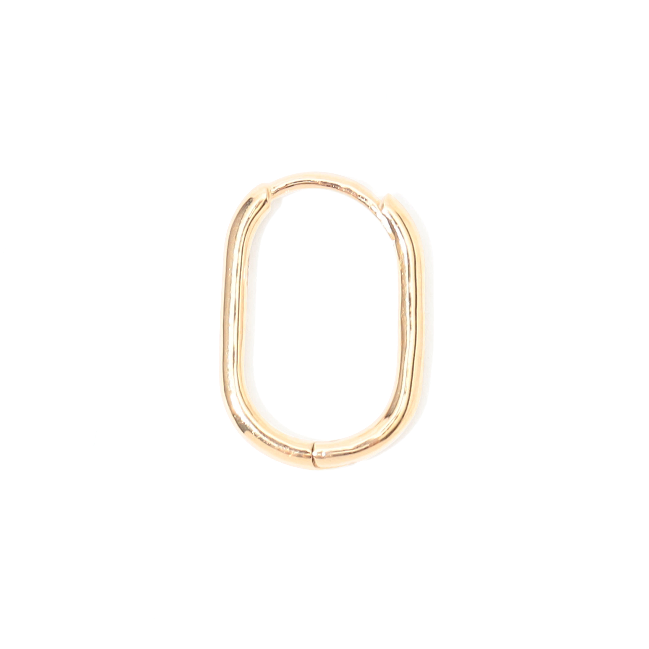 Metier Oval Clicker Hoop 片耳ピアス