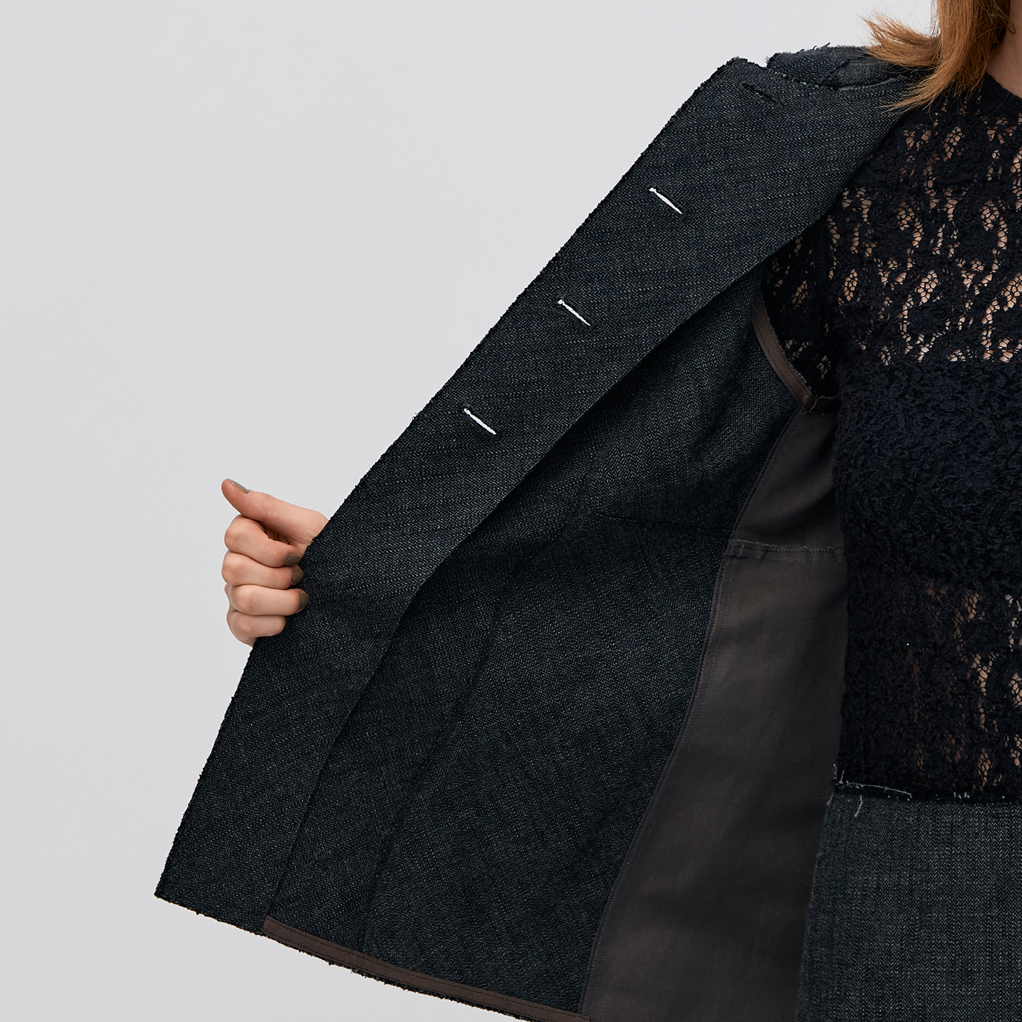 ヘリンボーンツイード カットオフコンビベスト｜トゥモローランド 公式通販