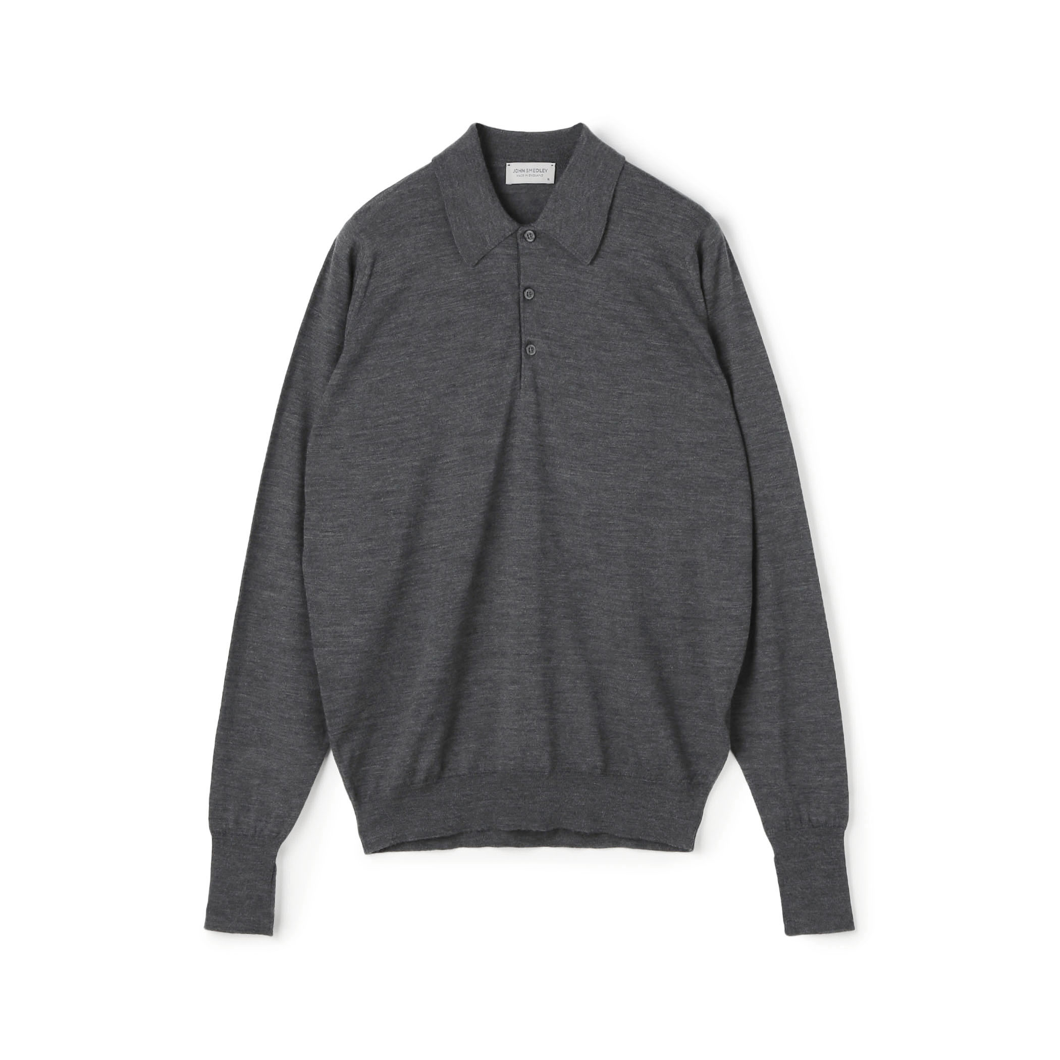 JOHN SMEDLEY  DORSET メリノウール ポロカラープルオーバーニット