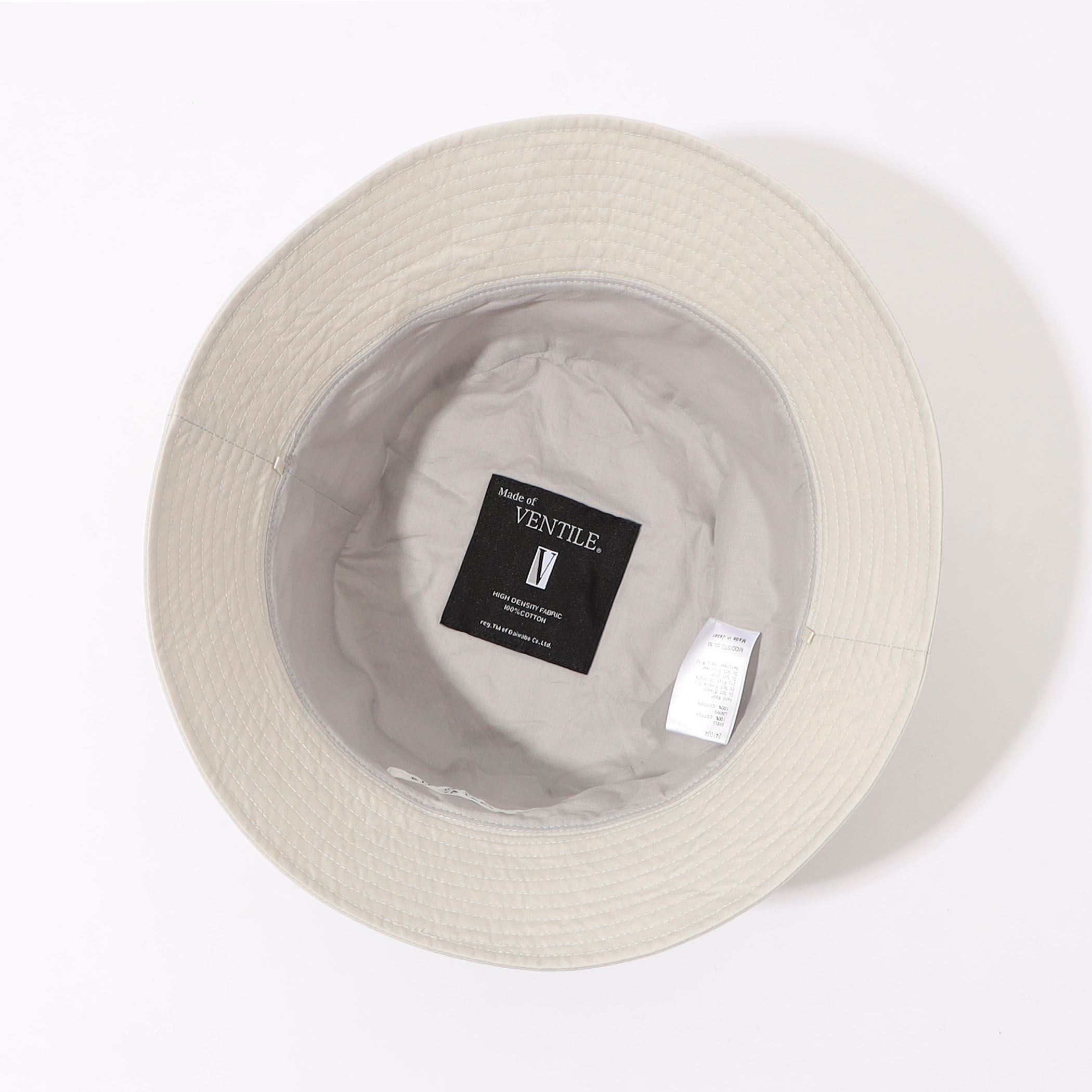KIJIMA TAKAYUKI VENTILE バケットハット ホワイト ⓶ KIJIMA TAKAYUKI VENTILE BUCKET HAT バケットハット