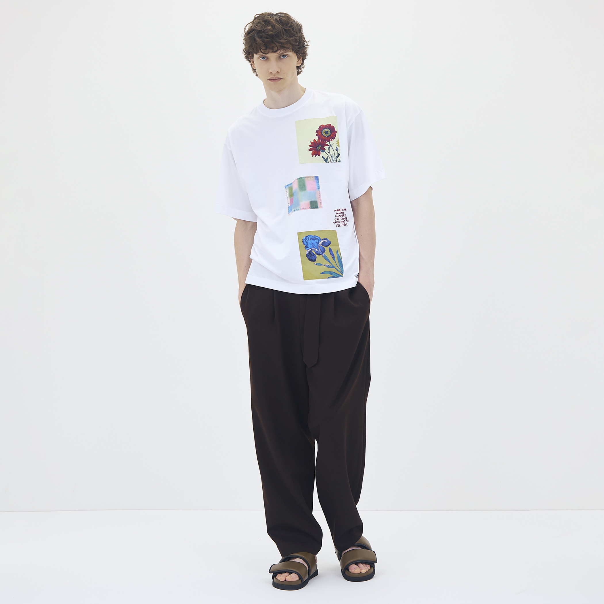 ウールギャバジン ベルテッドパンツ｜トゥモローランド 公式サイト