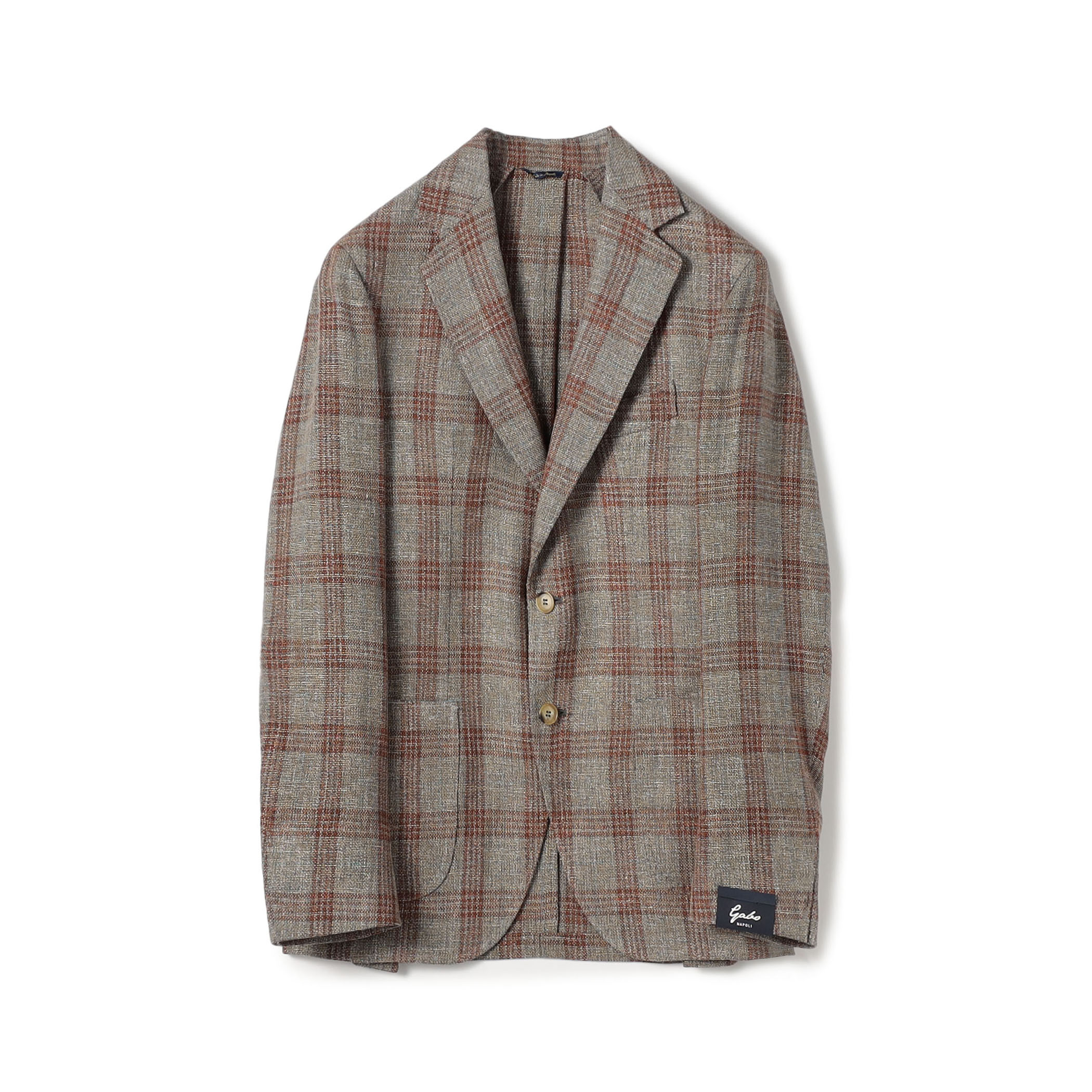 GABO ウールリネン シングルブレステッド2Bジャケット