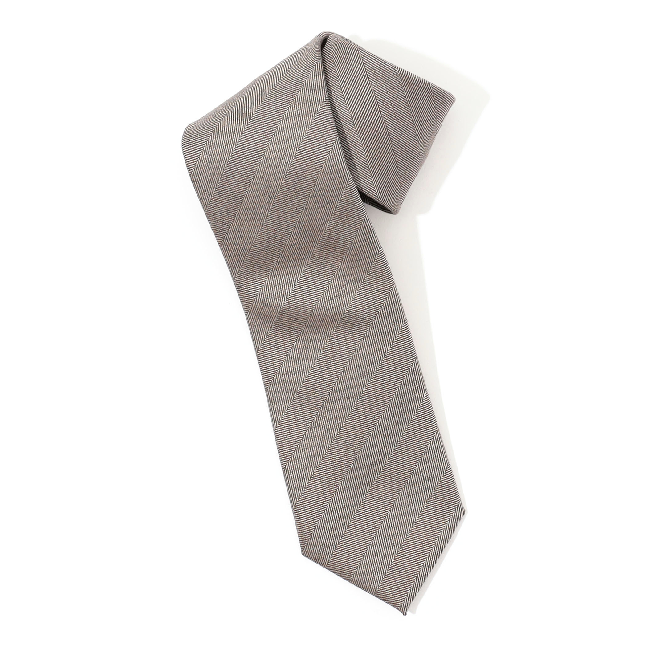 STEFANO BIGI ウール ヘリンボーン ネクタイ