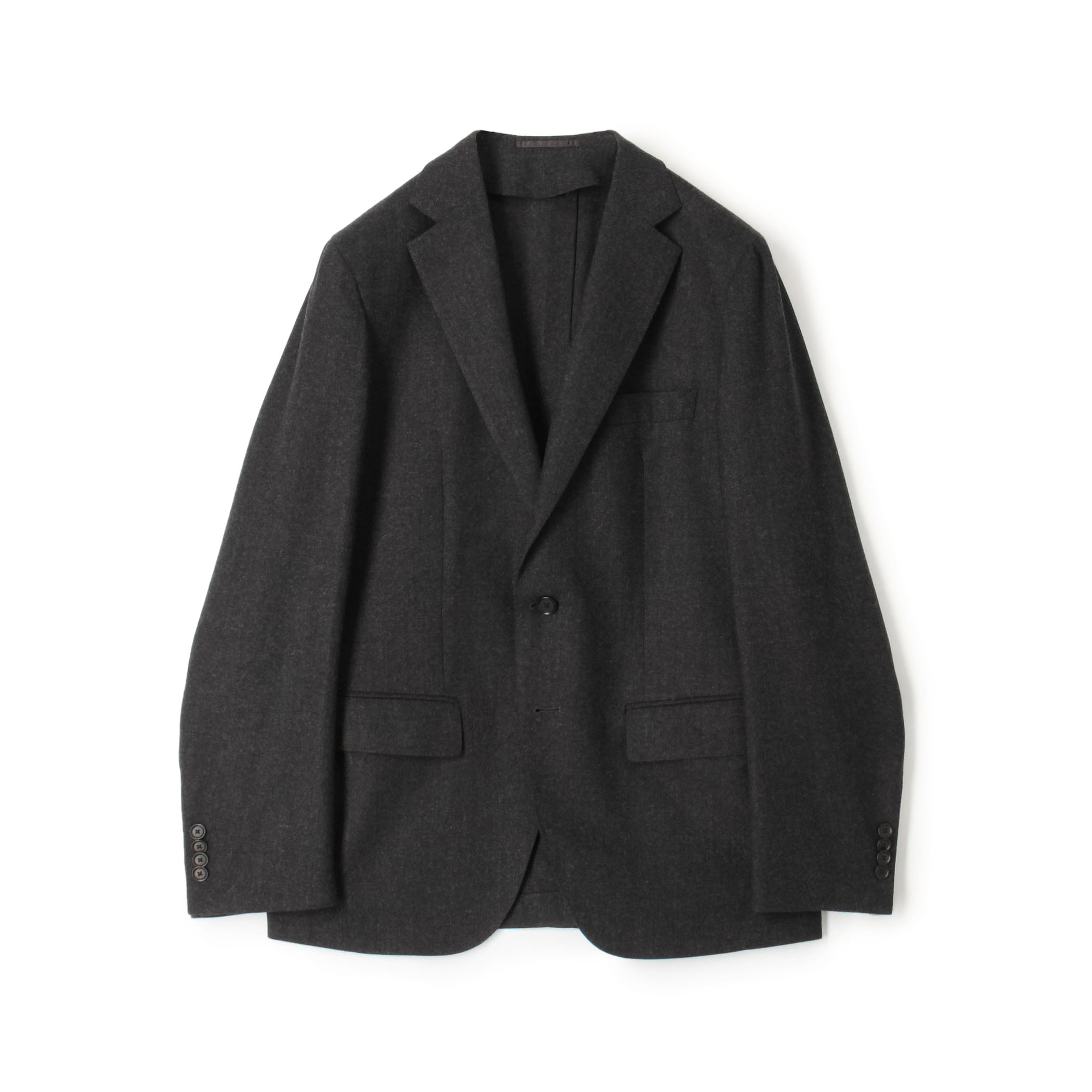 ウールナチュラルストレッチ シングルブレステッド 2Bジャケット DRAGO