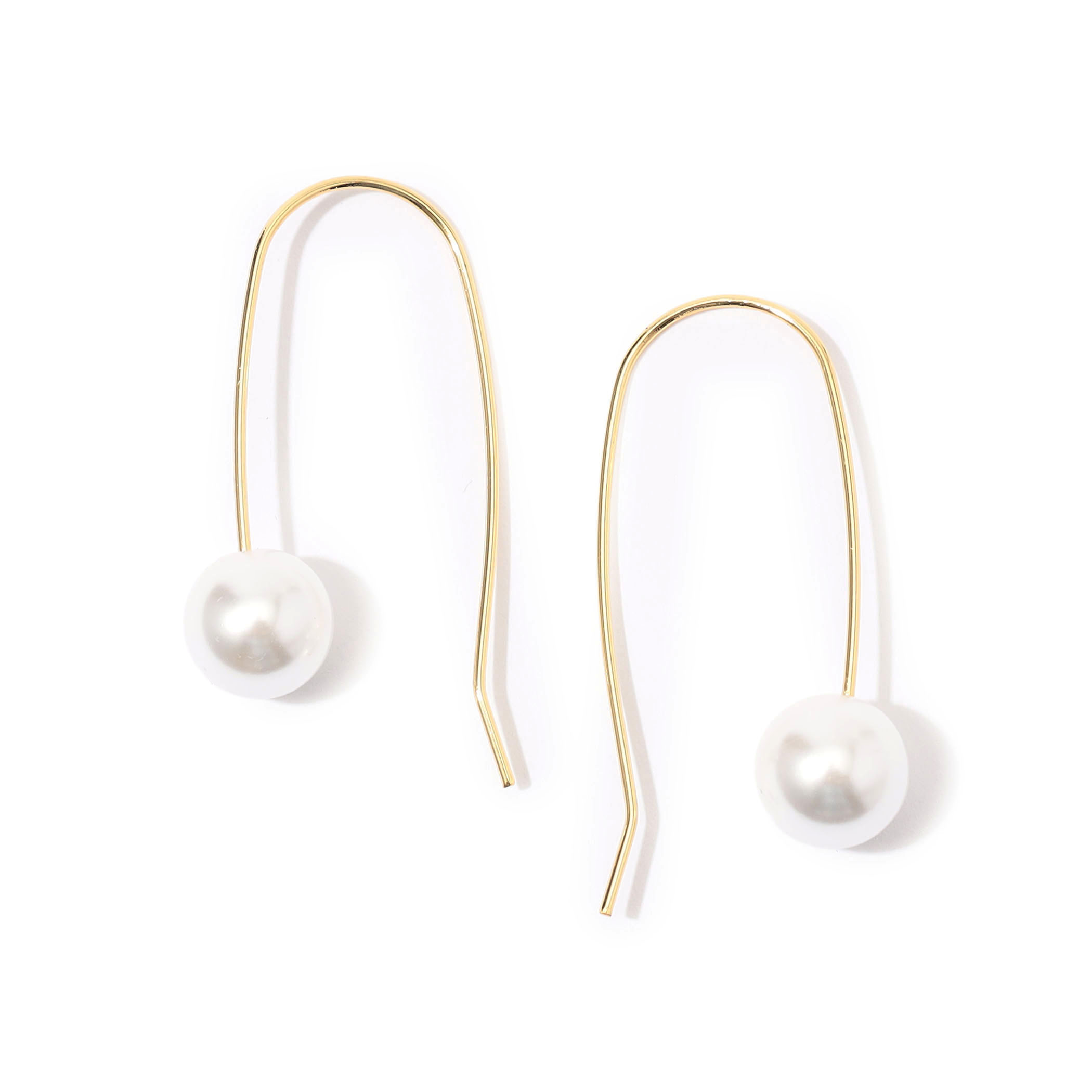 【別注】Kenneth Jay Lane pearl drop wire ピアス