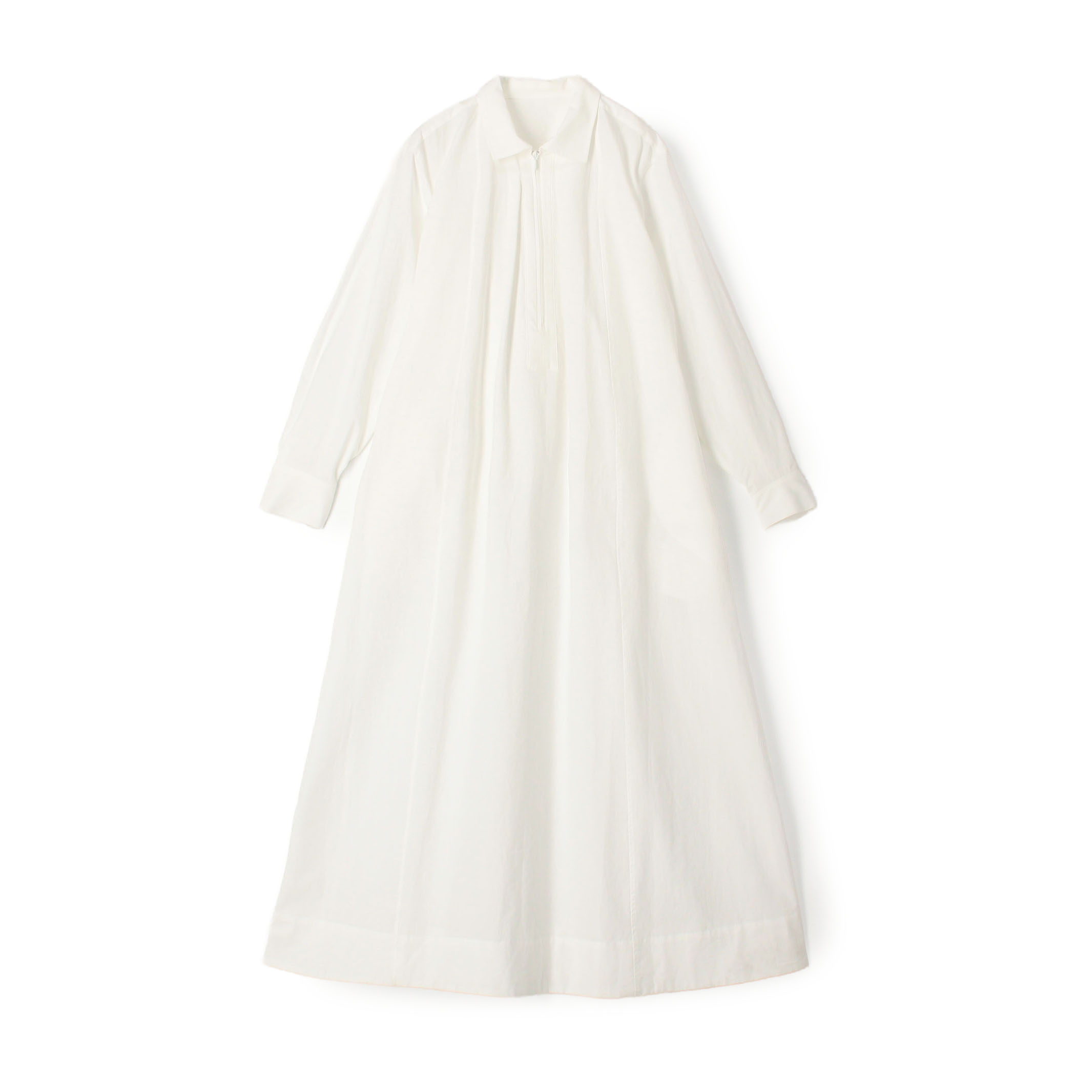 【WEB先行予約】コットンタイプライター ジップワンピース