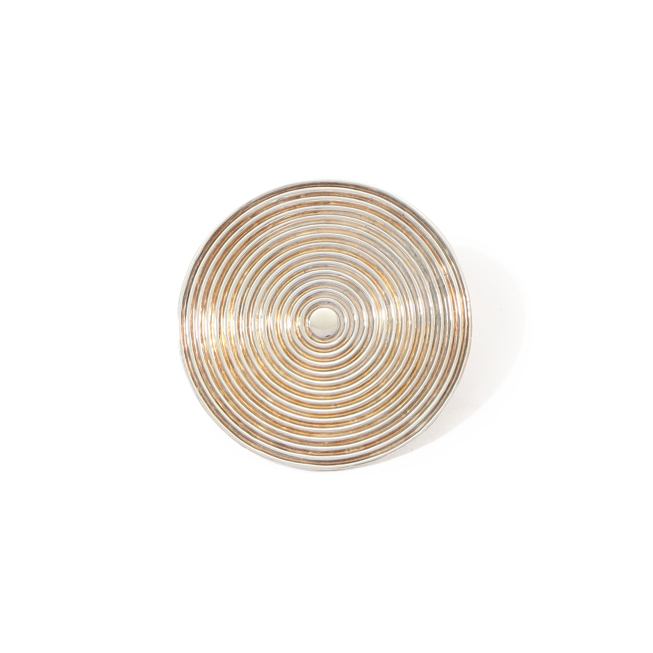 IDEALITE Stripe Pattern Disk Ring