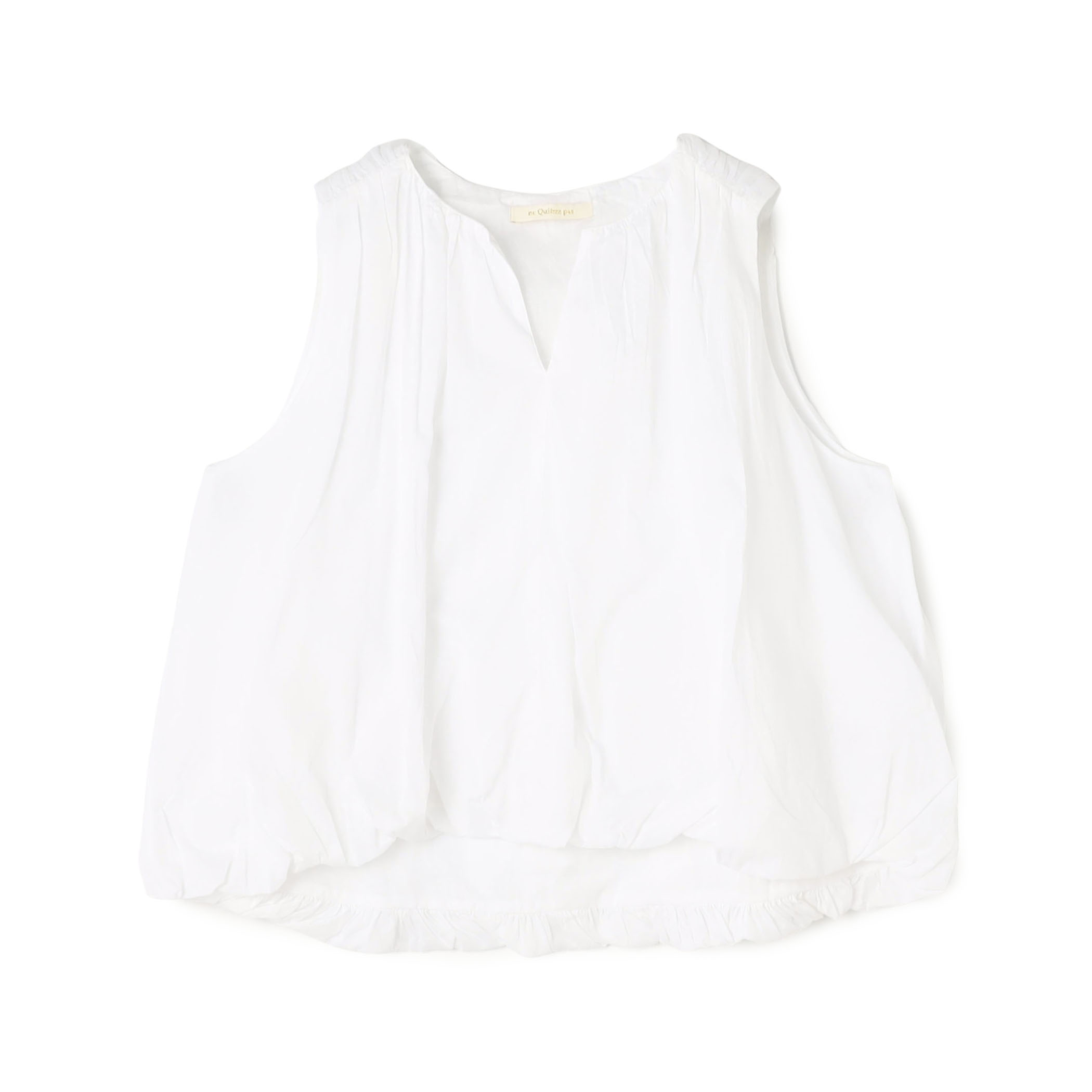 ne Quittez pas COTTON ORGANZA ノースリーブブラウス