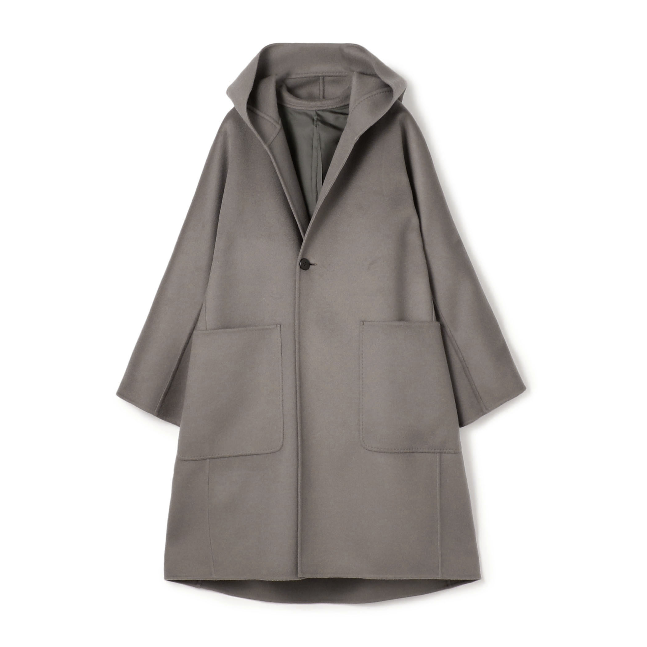 ダブルフェイス ドルマンスリーブフーデッドコート
