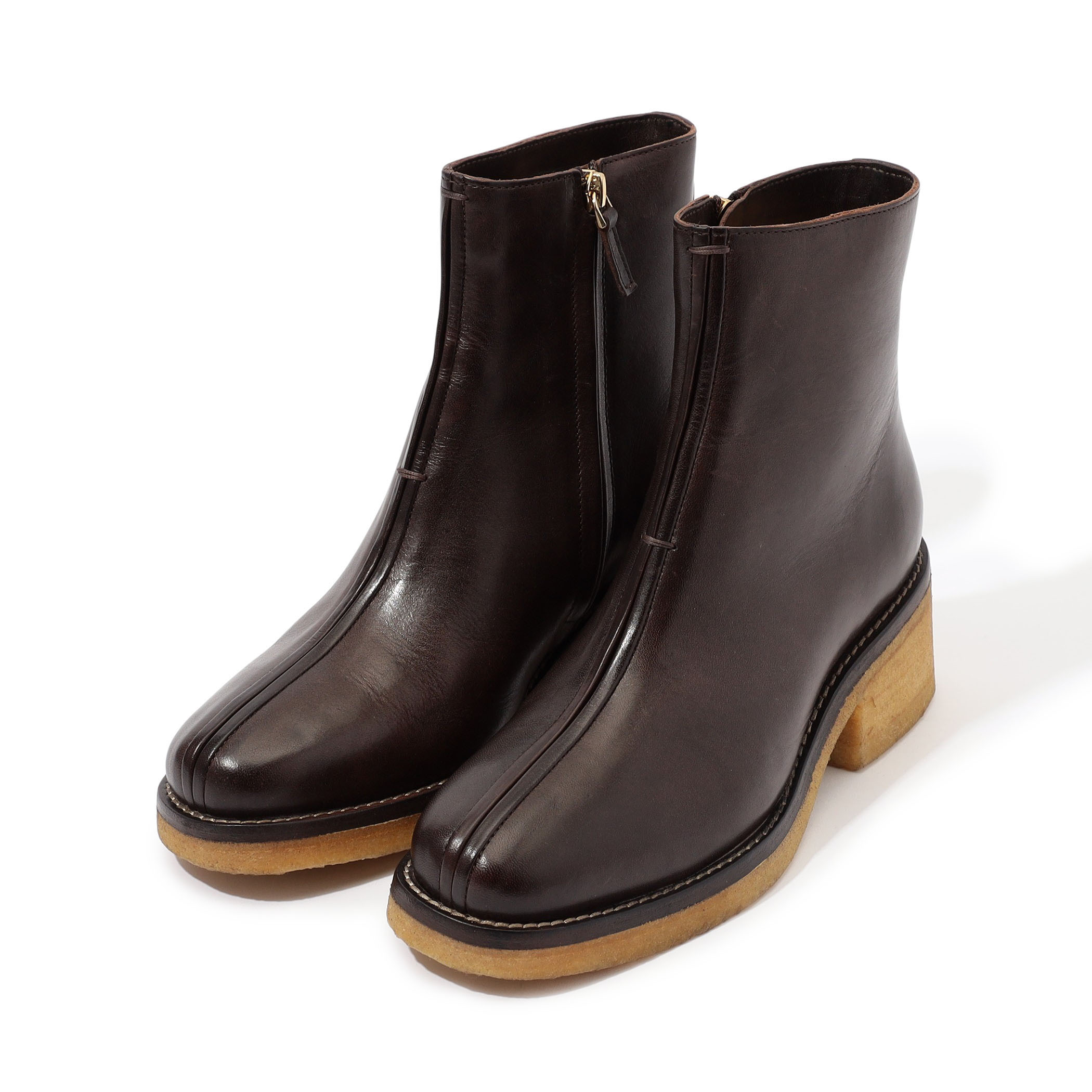 LEMAIRE ANKLE PIPED BOOTS