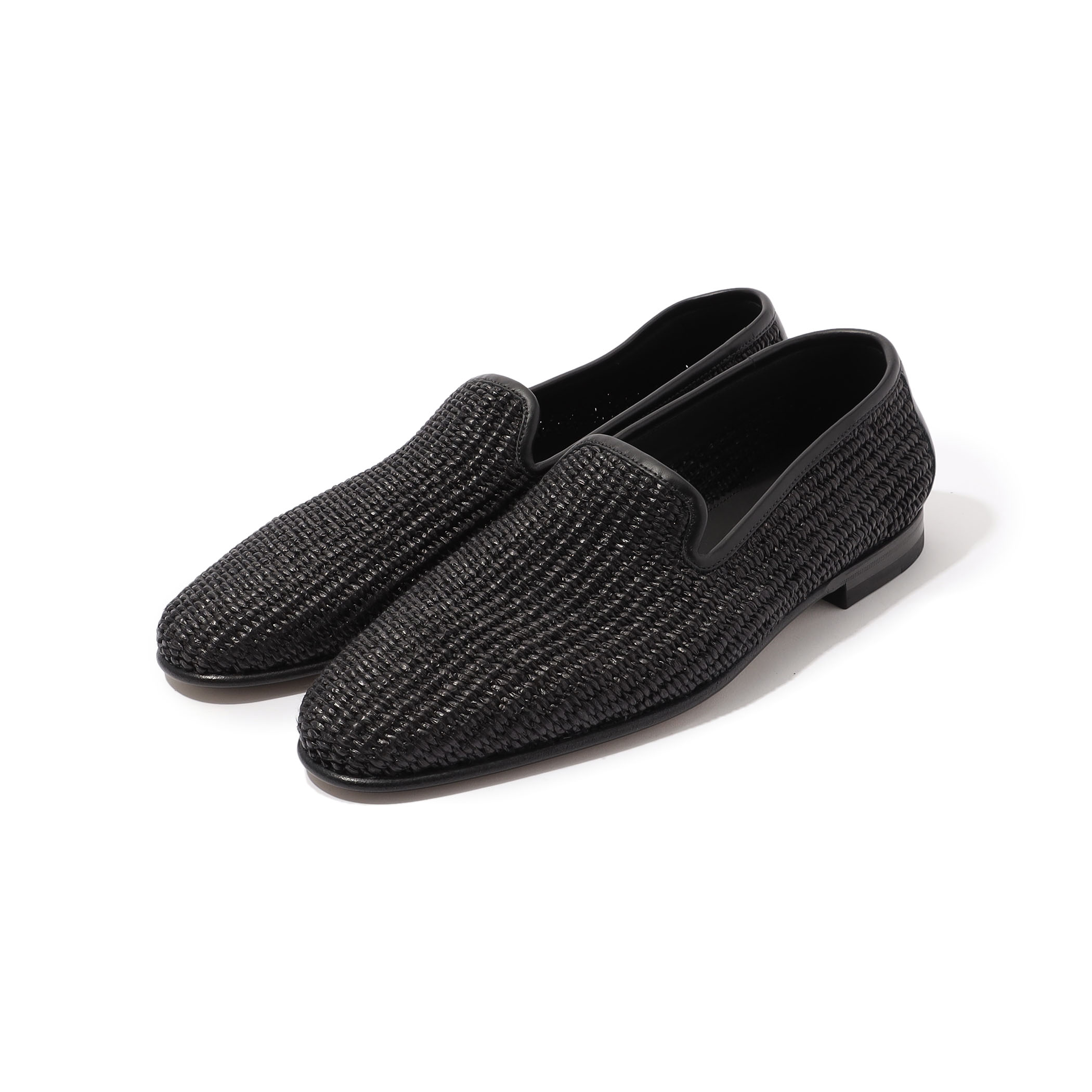 送料込/関税込■Manolo Blahnik■レザートリム ラフィアスライド item61e880beb82c11ef969e0242ac