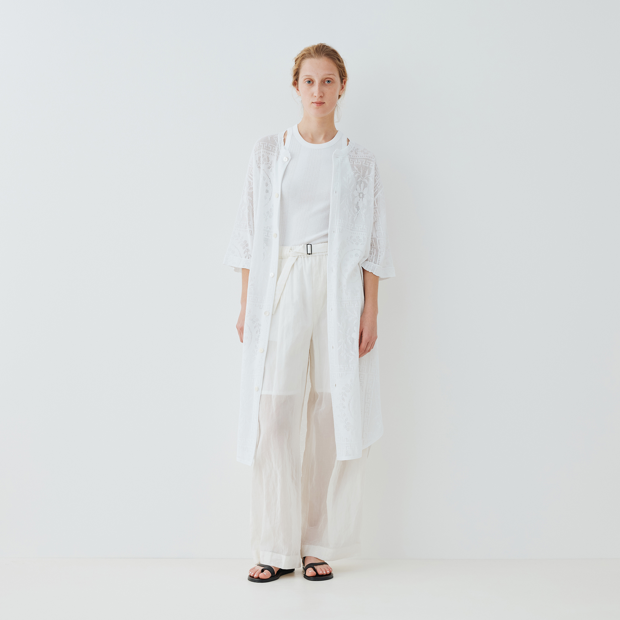 □メッシュワーク ロングカーディガン｜トゥモローランド 公式通販