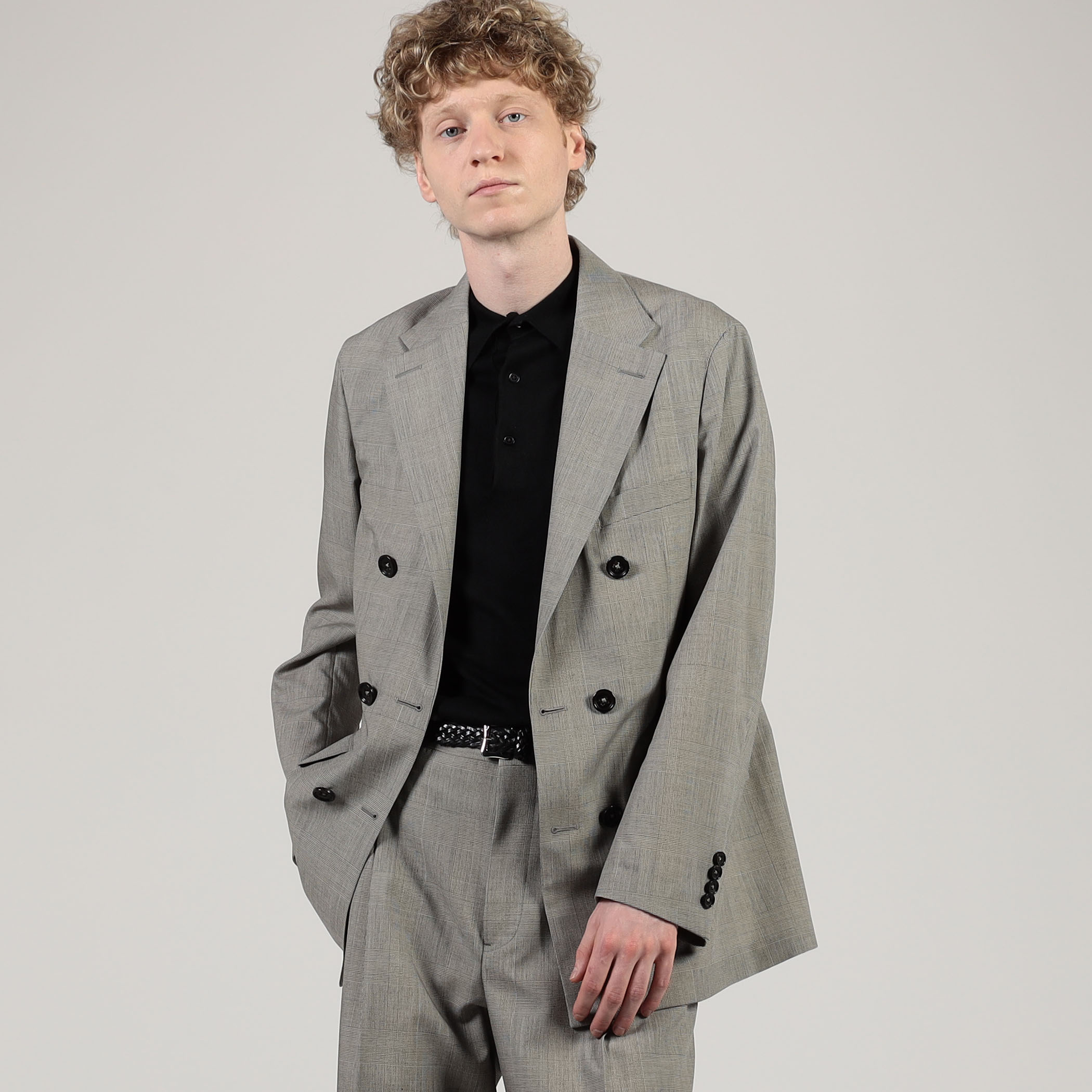 ウールシルク ダブルブレステッド 6Bジャケット｜トゥモローランド