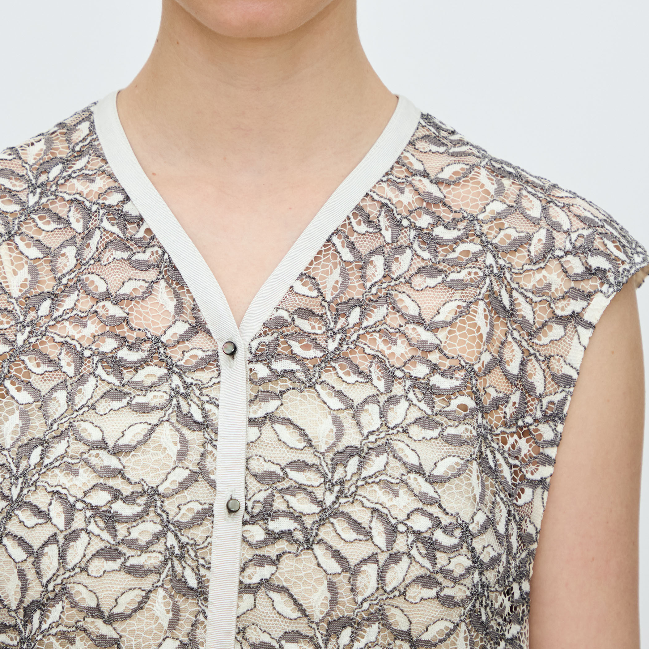 25ssトゥモローランド ミューラルリーフプリント ツイストドレープブラウス 25ssトゥモローランド ミューラルリーフプリント ツイスト