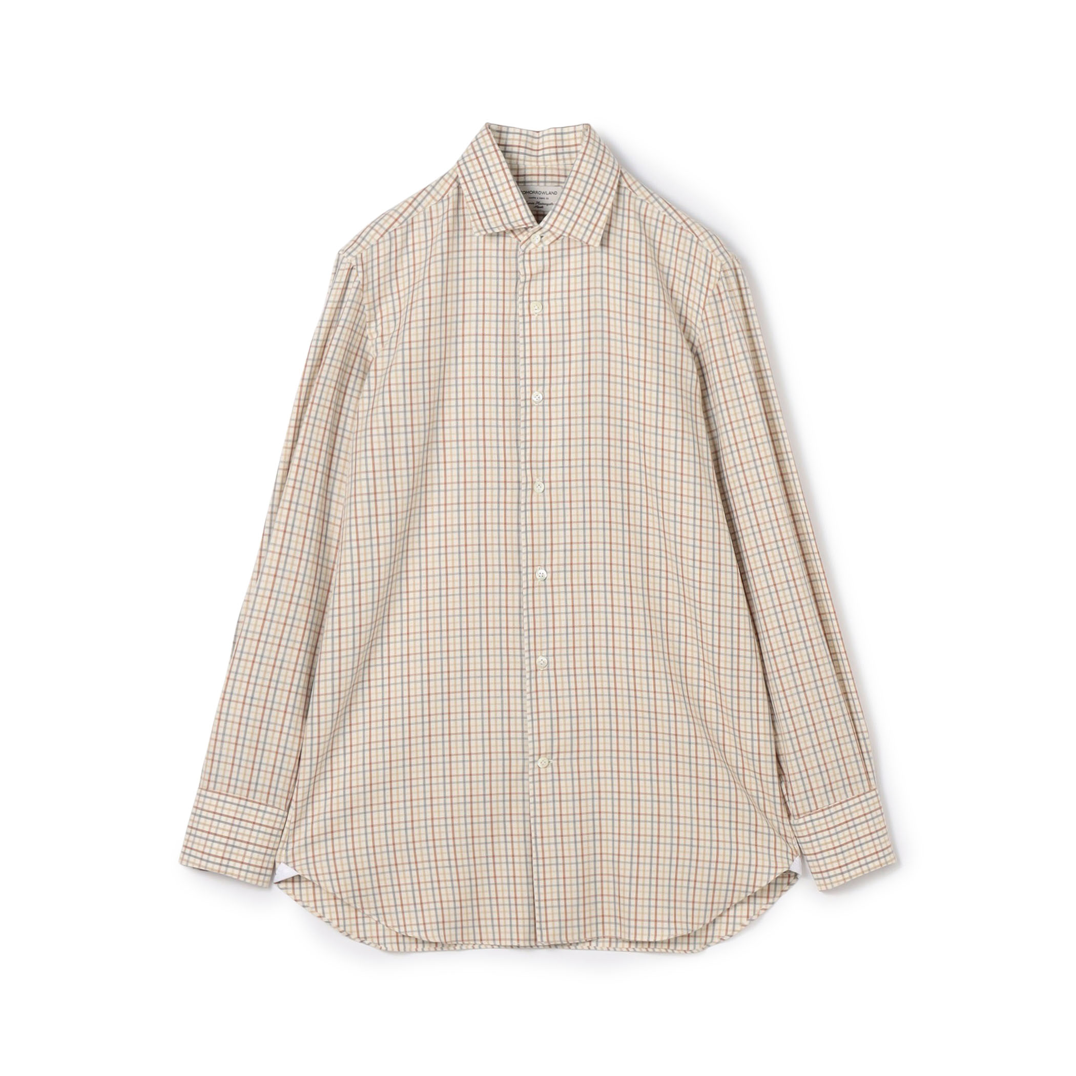 【別注】Maria Santangelo MARCELLO  コットン ワンピースカラーチェックシャツ