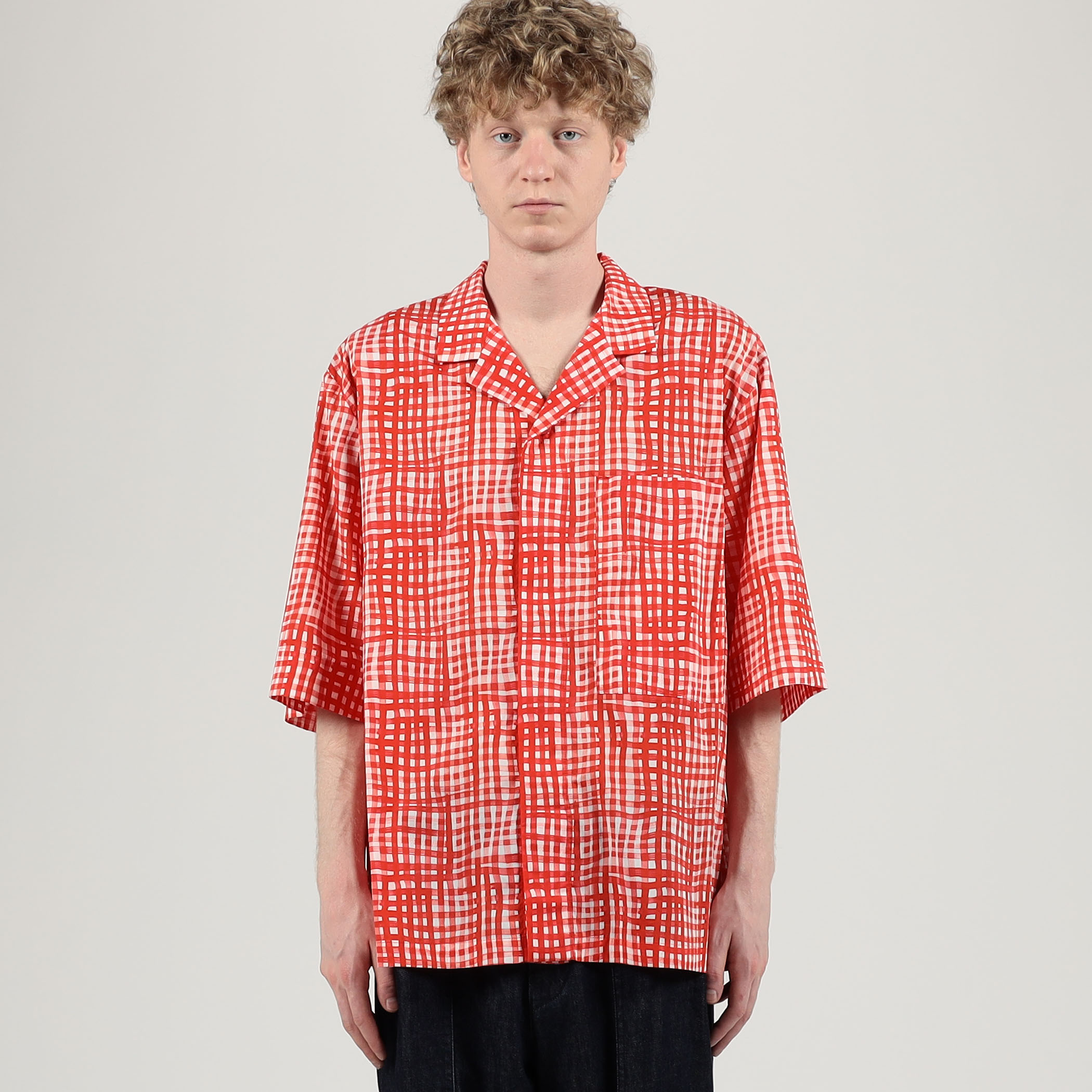 toogood THE LANDSCAPER SHIRT PAINTED CHECK コットンローン