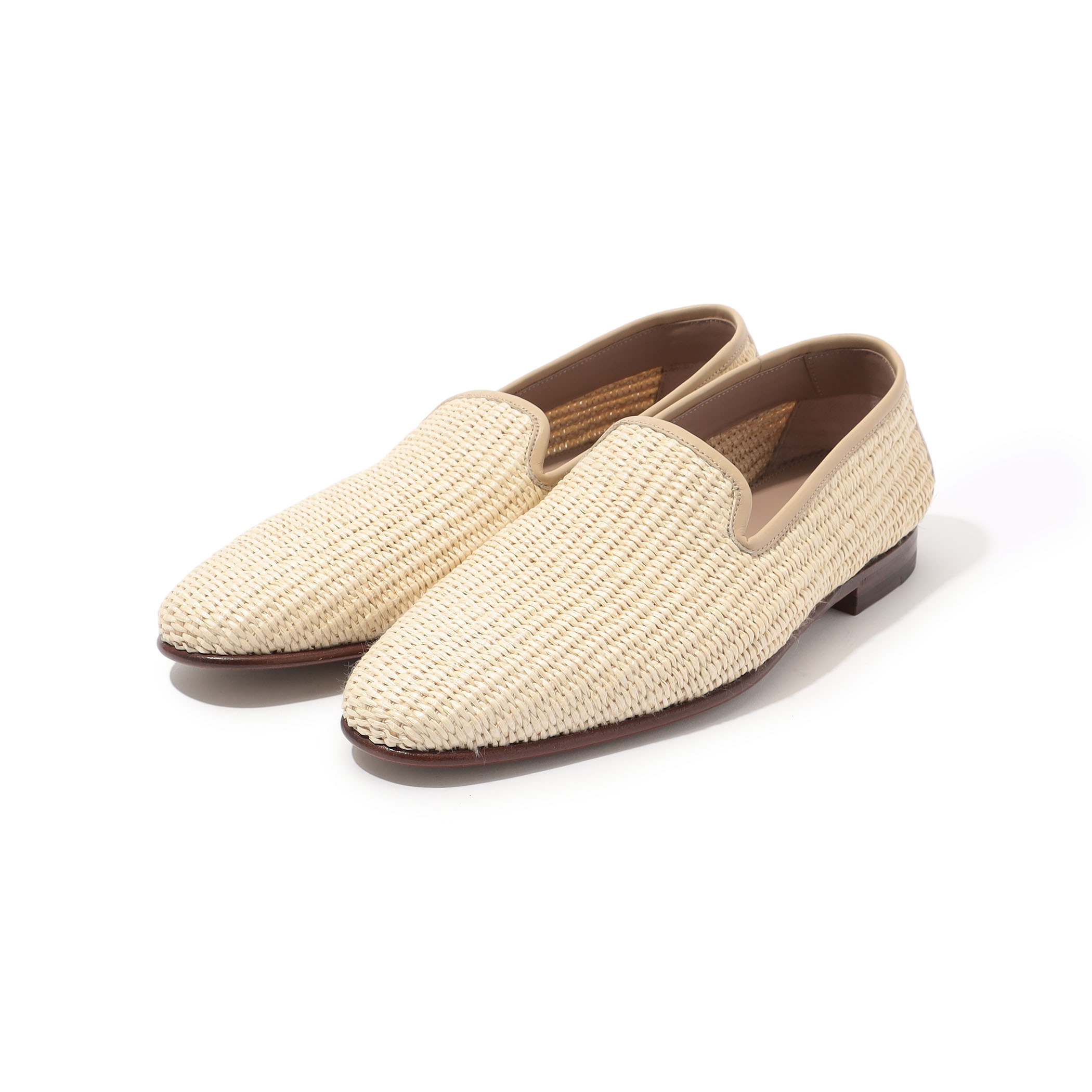 MANOLO BLAHNIK ラフィア スリッポン