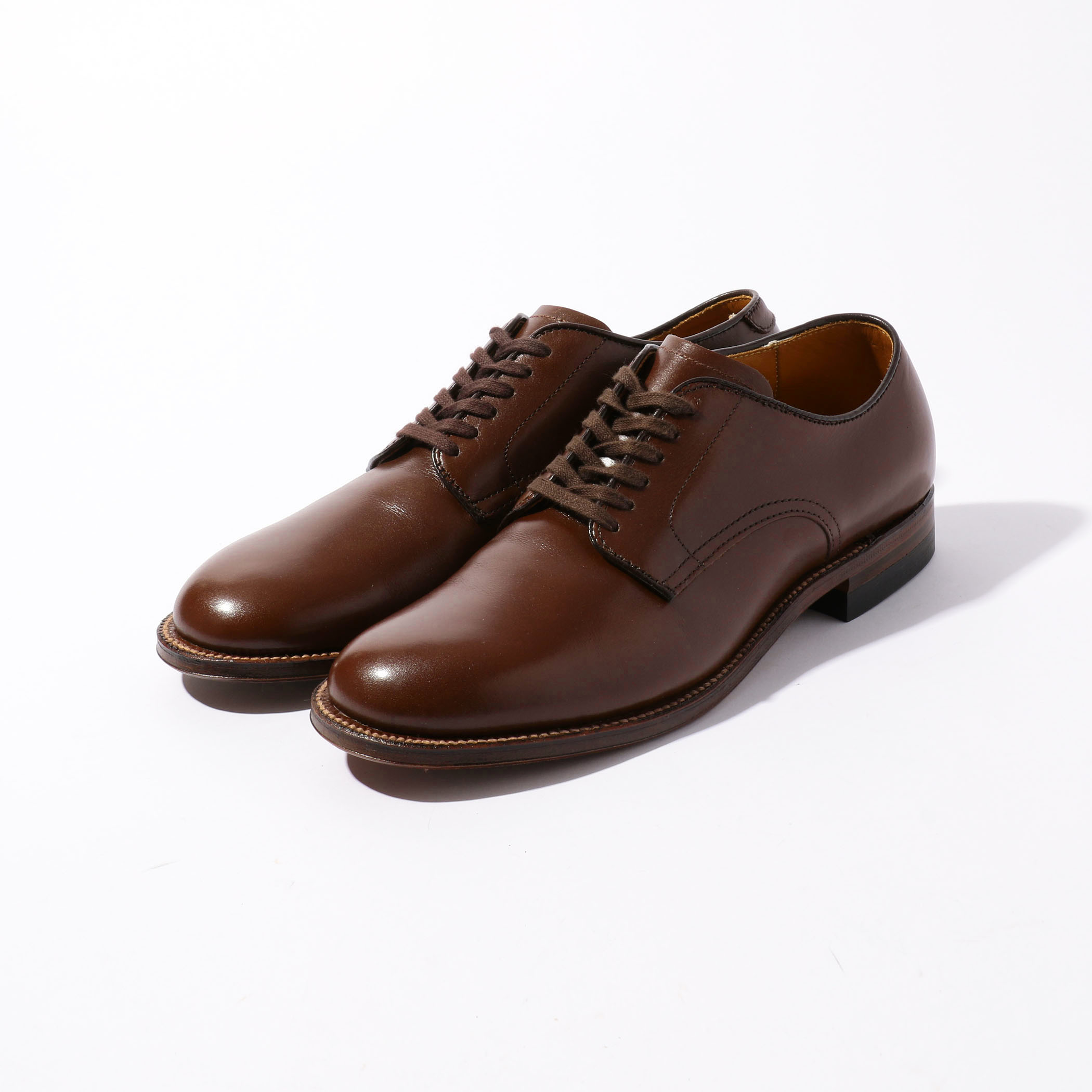 ALDEN カーフ プレーントゥ レザーシューズ