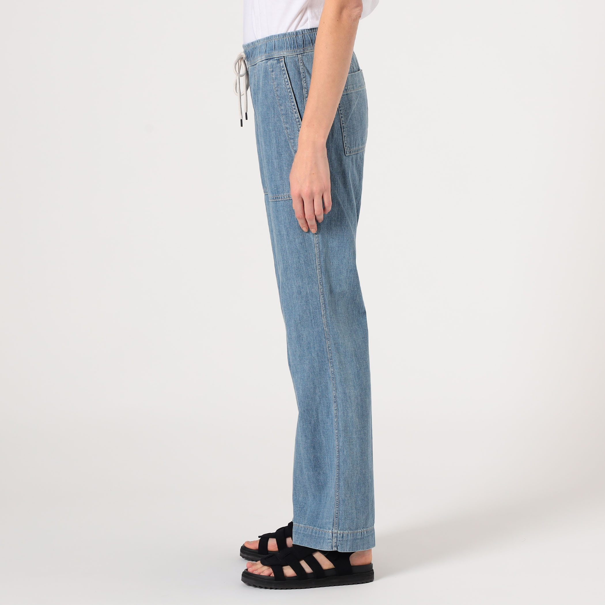 美品 JAMES PERSE ライトウェイトデニム コントラストパンツ きなり ライトウェイト カーゴパンツ WLMP1877｜トゥモローランド 公式通販