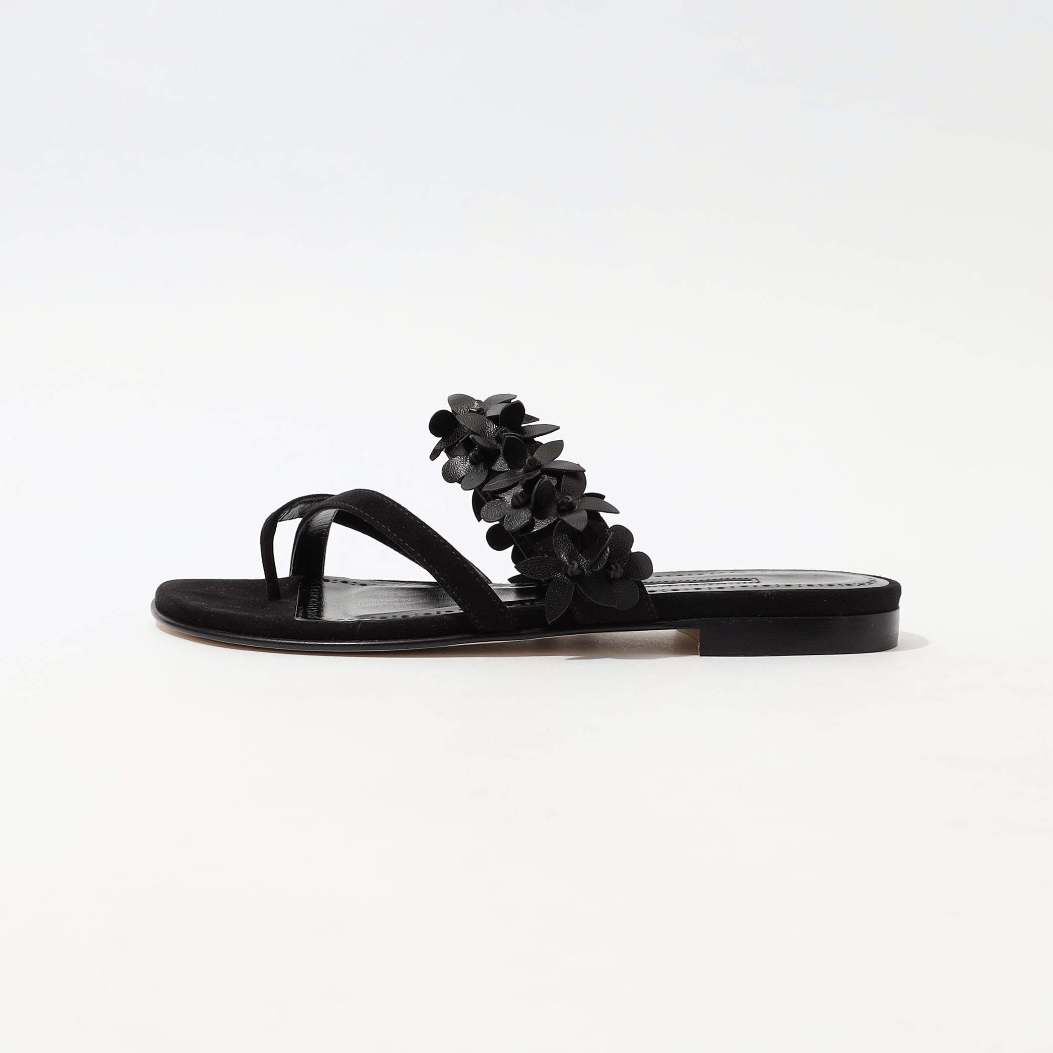 [MANOLO BLAHNIK] CHUS フラットサンダル キャンバス 花柄 フラット Manolo Blahnik(マノロブラニク) サンダル・ミュール