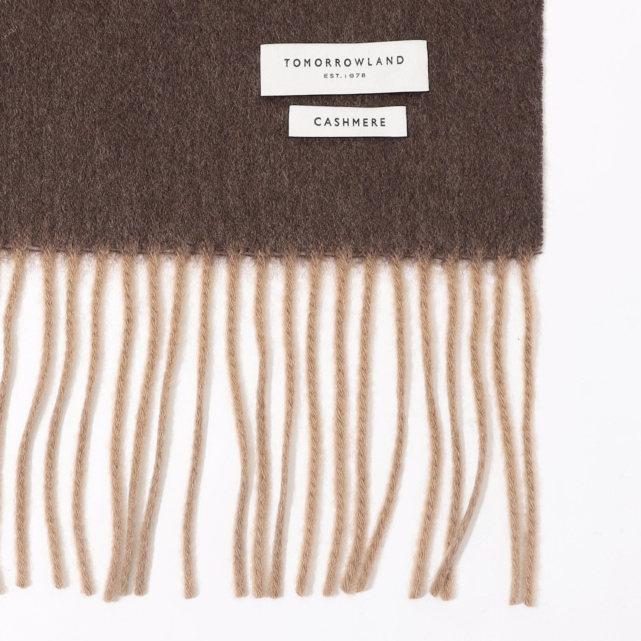 TOMORROWLAND カシミヤ シングルリバー ソリッドマフラー