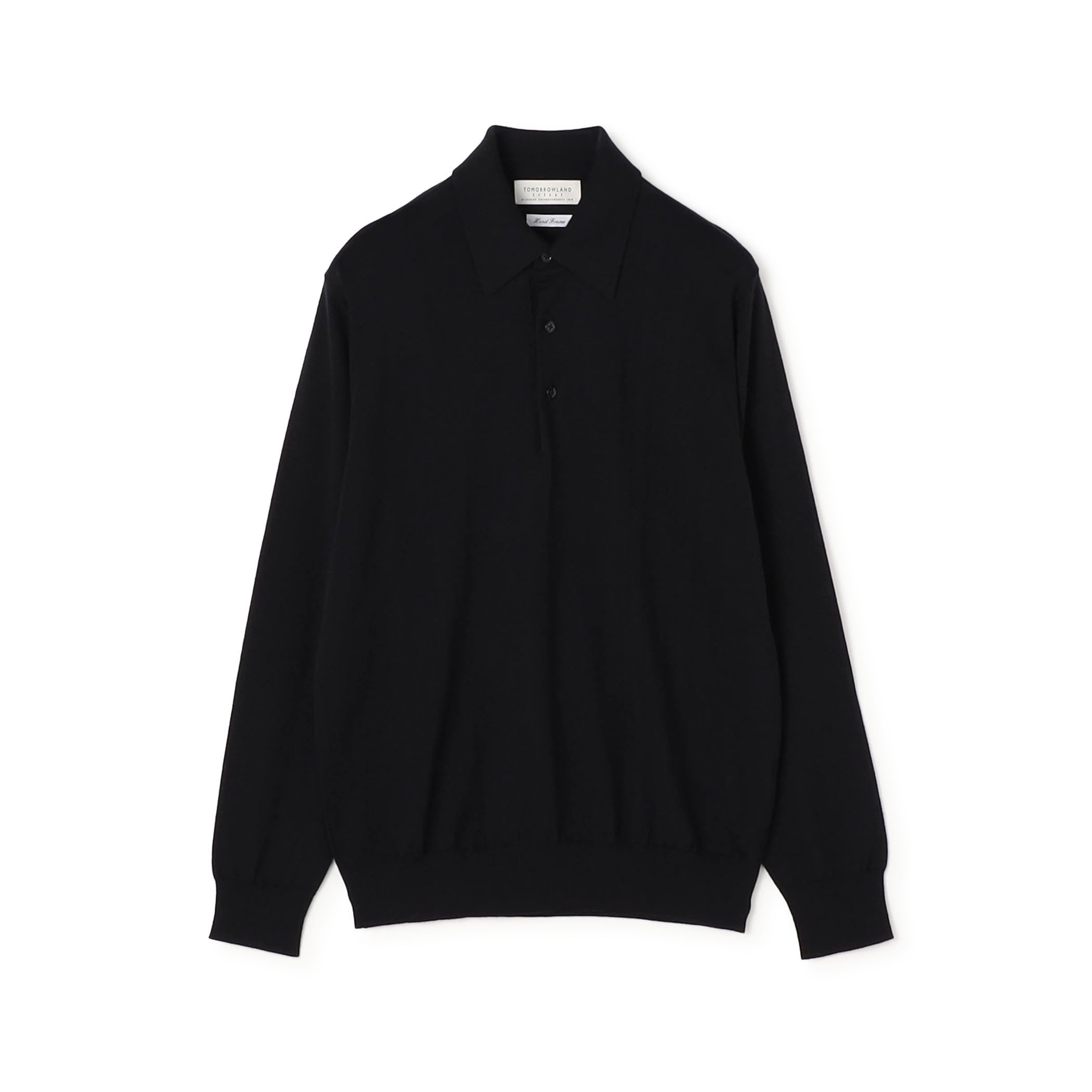 TOMORROWLAND tricot スーパーファインメリノウール ニットポロ S-WOOL
