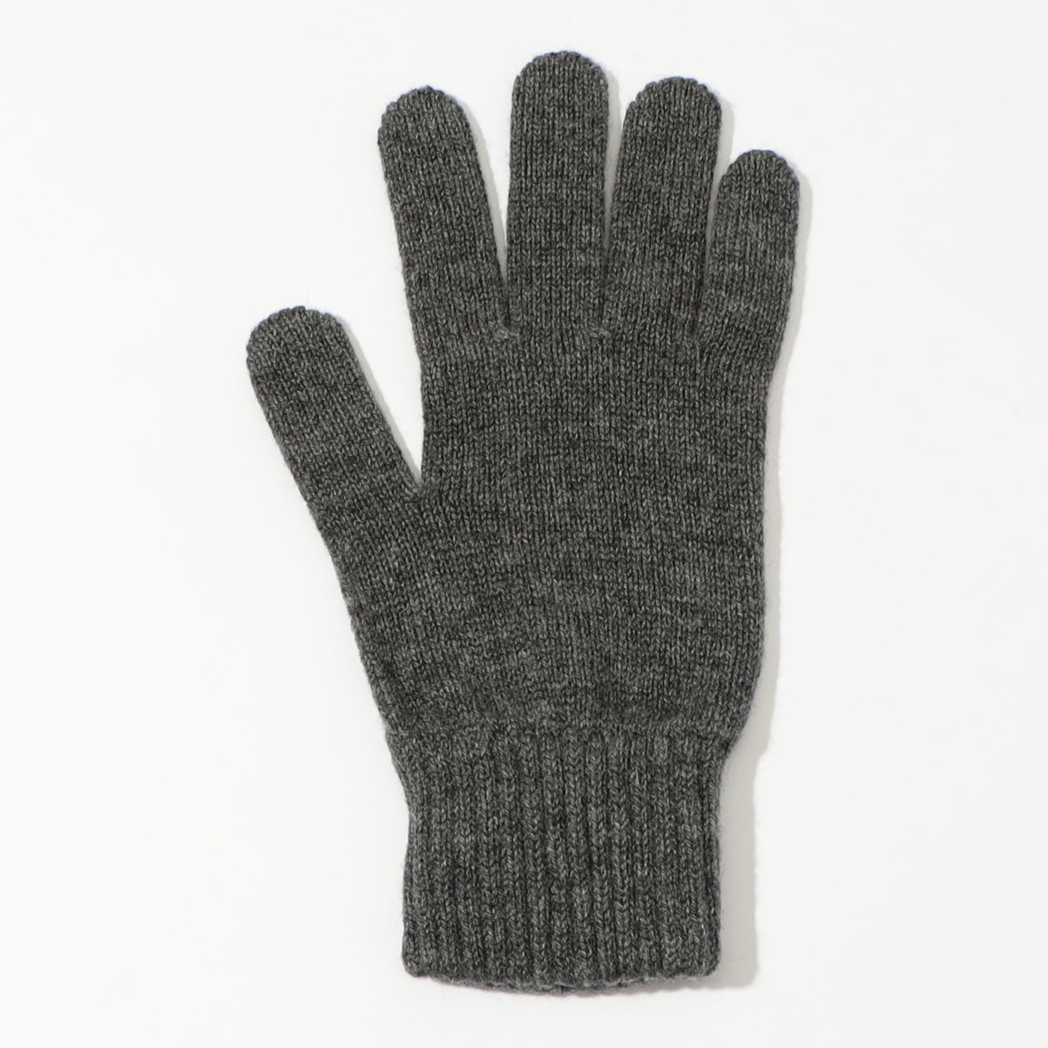 Johnstons of Elgin カシミヤ リブニット グローブ｜トゥモローランド
