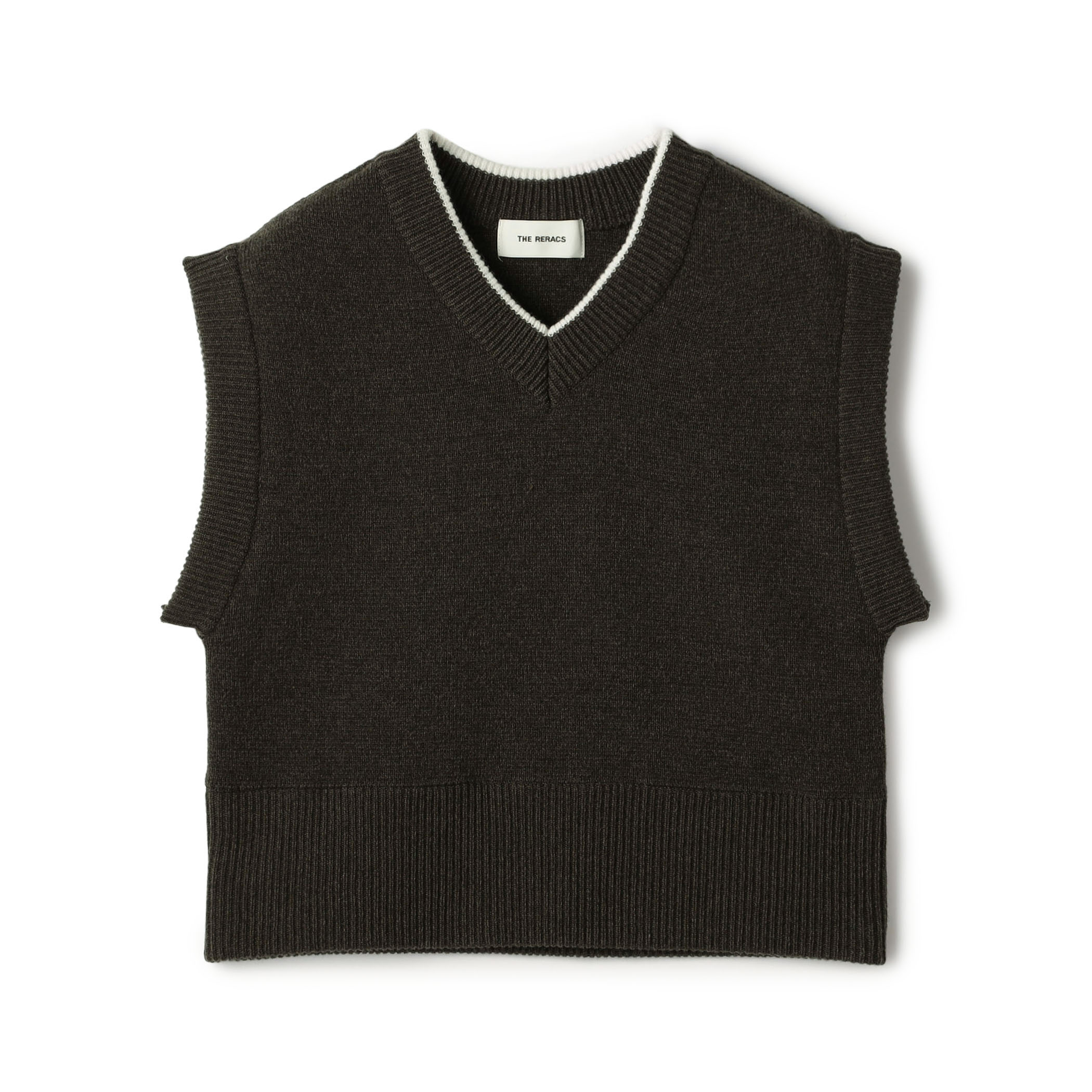【別注】THE RERACS &times; Edition  V NECK VEST Vネック ニットベスト