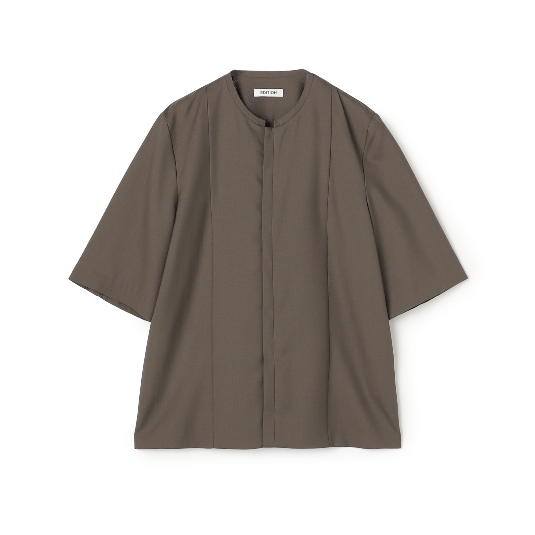 Super120'sウォッシャブルウール ハーフスリーブシャツ