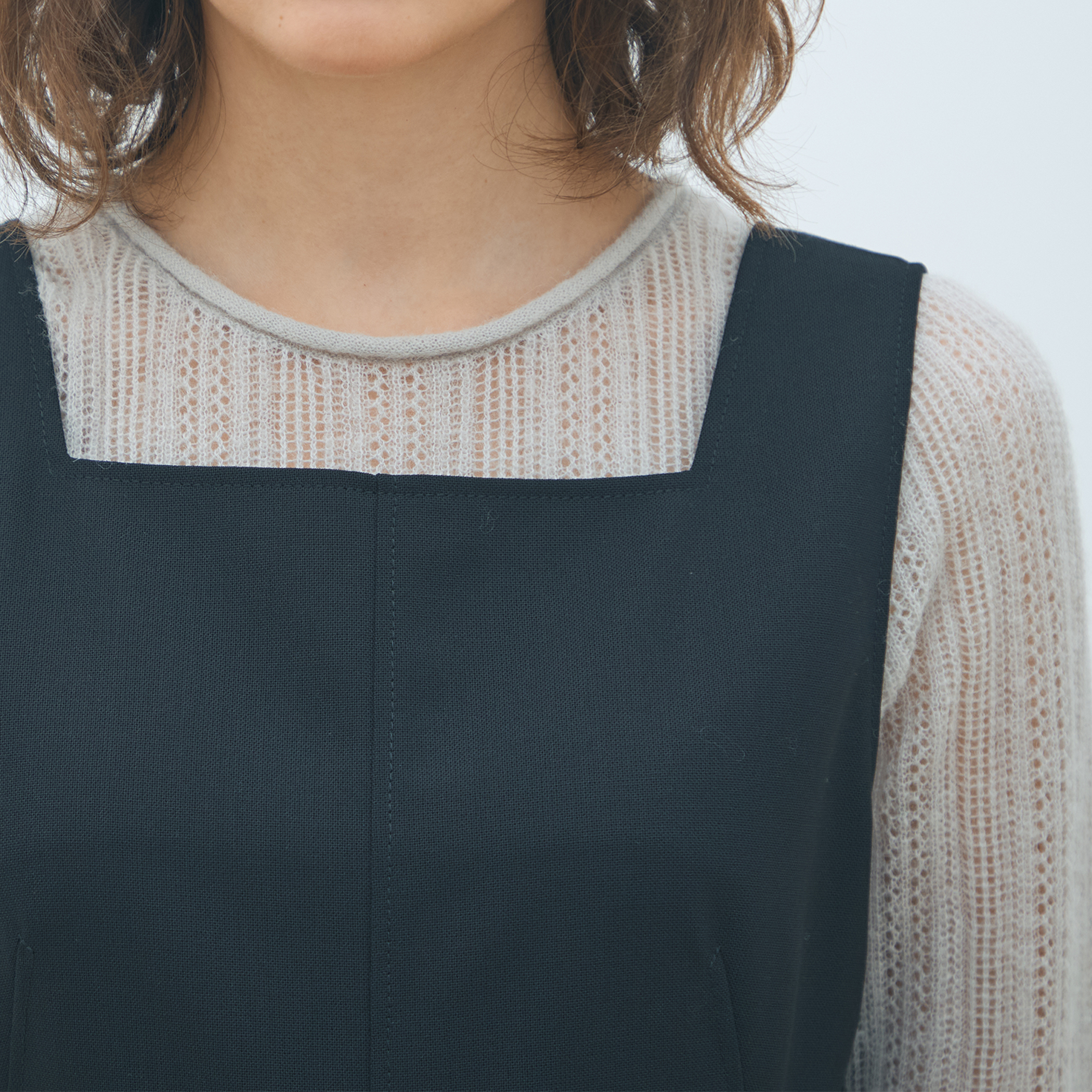 専用　新品　TOMORROWLAND MACPHEE ボイルウール サロペット セール】 ボイルウール サロペット （サロペット・オールインワン