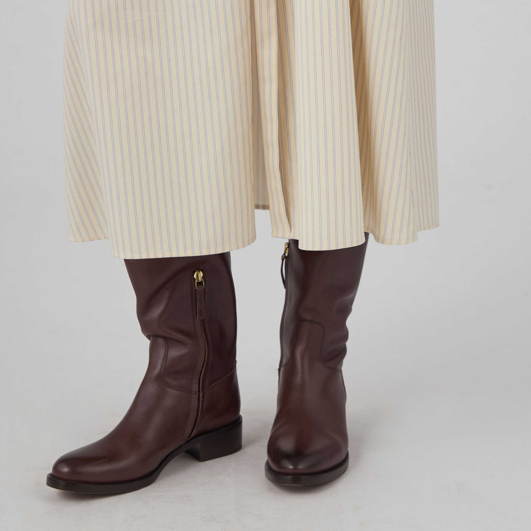 ブラッシュドコットンツイル シャツワンピース｜トゥモローランド 公式通販