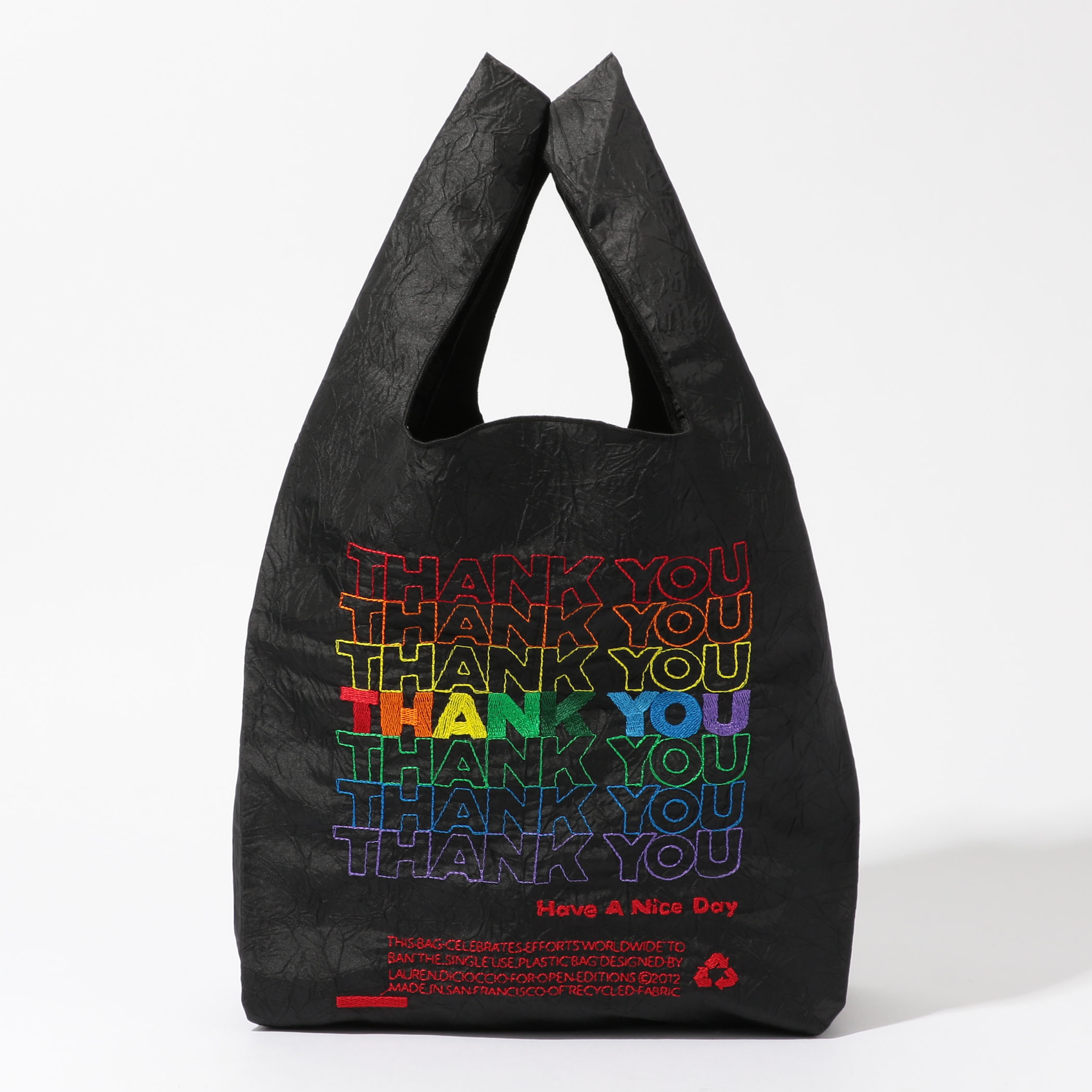 OPEN EDITION BLACK RAINBOW TOTE