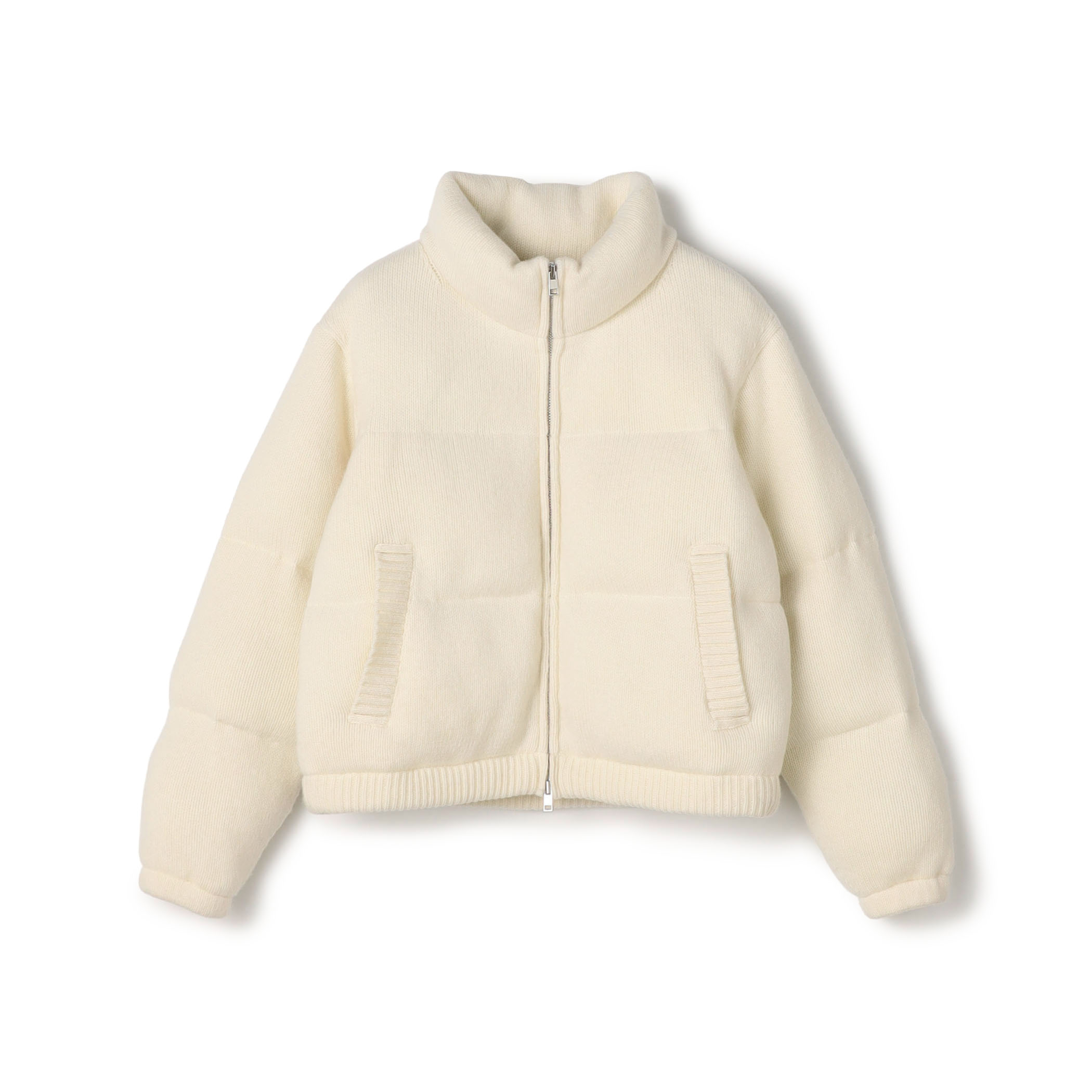 パデッドニット ショートブルゾン