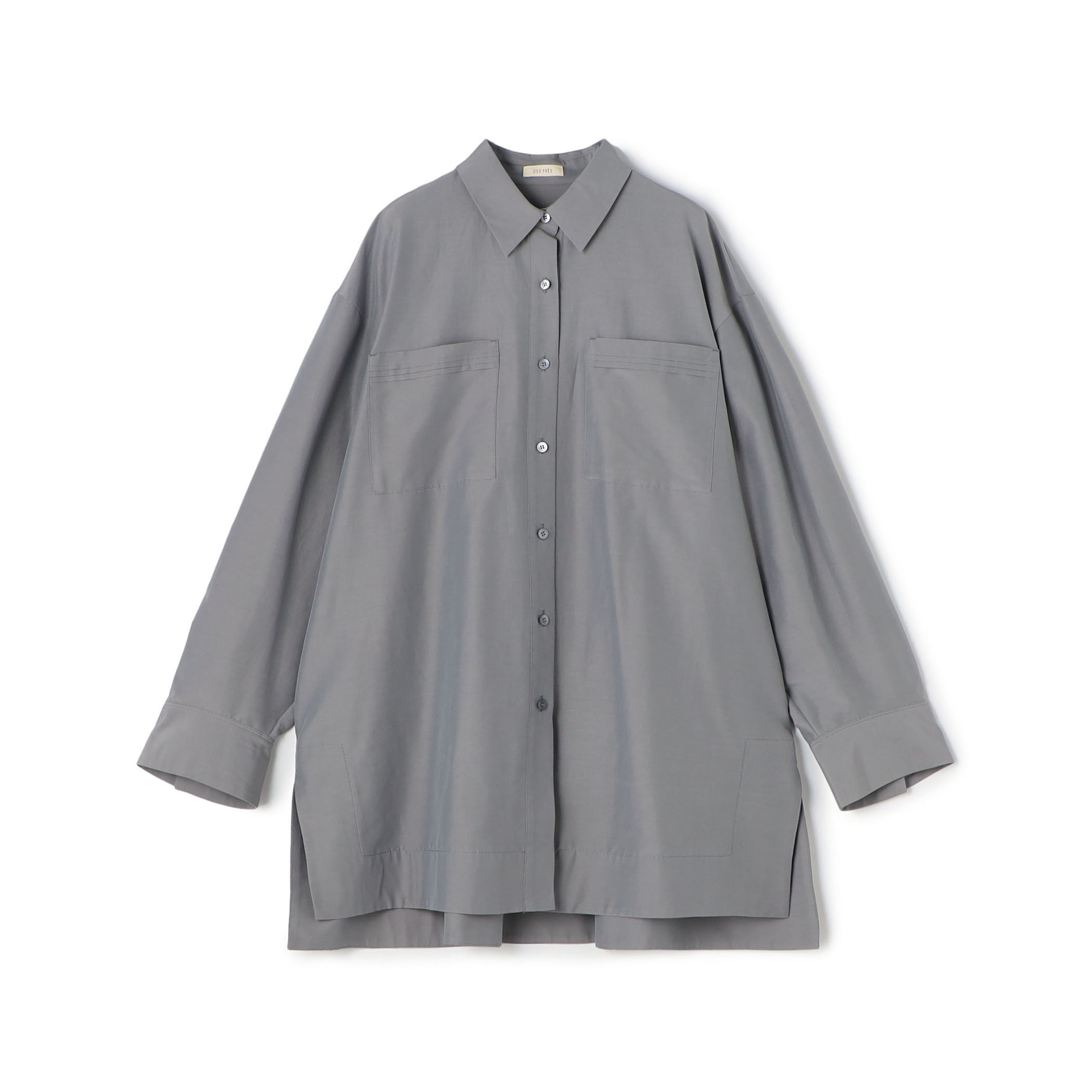 【WEB先行予約】コットンシルクポプリン チュニックシャツ
